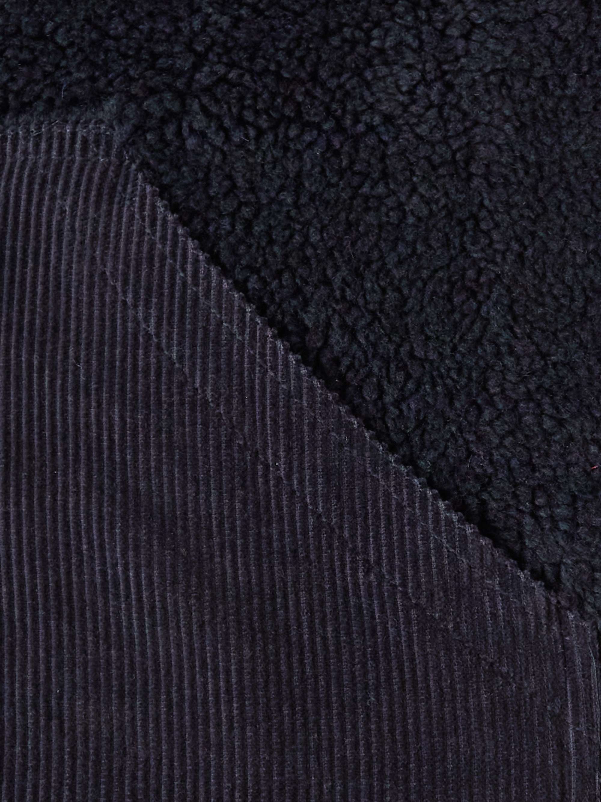 HARTFORD Cotton-Corduroy Panelled Fleece Gilet