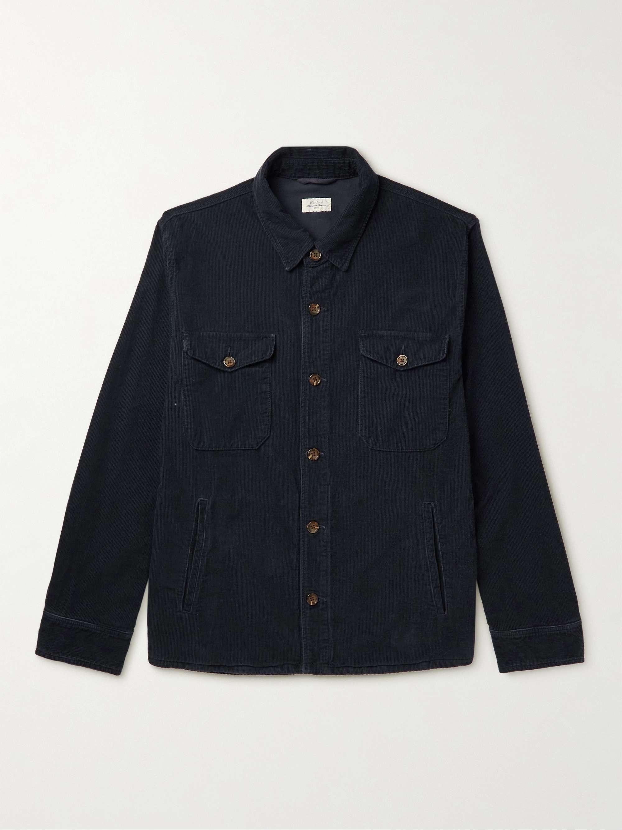 HARTFORD Joyce Garment-Dyed Cotton-Corduroy Shirt Jacket for Men | MR ...