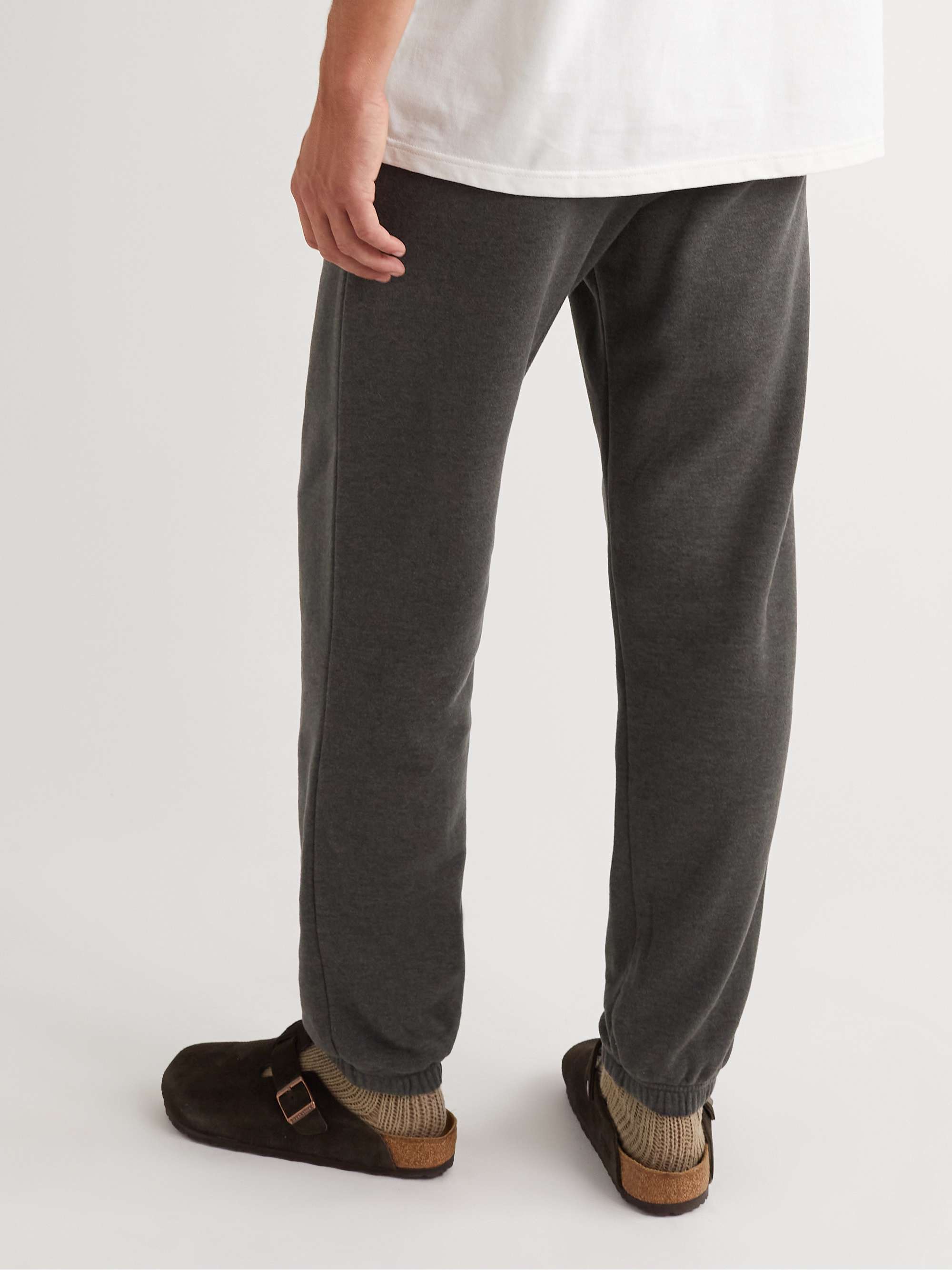 HARTFORD Joggy Tapered Brushed Cotton-Blend Jersey Sweatpants