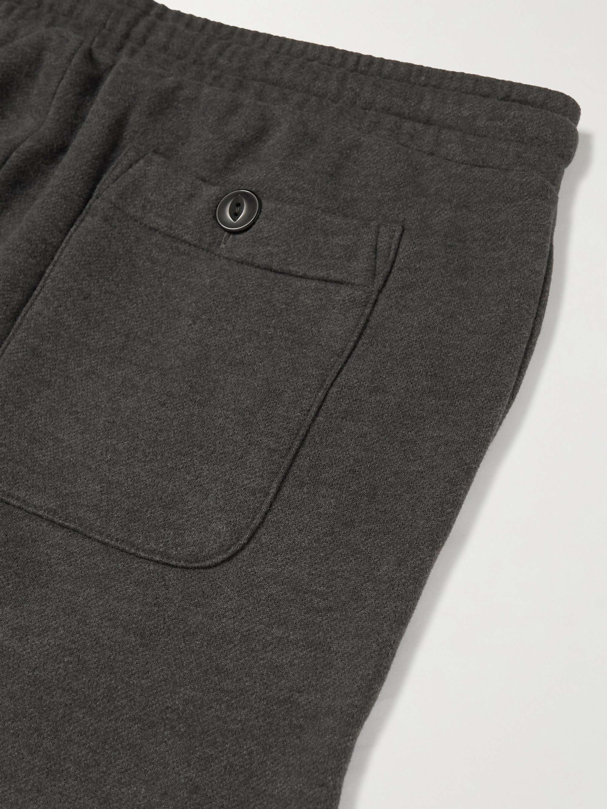 HARTFORD Joggy Tapered Brushed Cotton-Blend Jersey Sweatpants