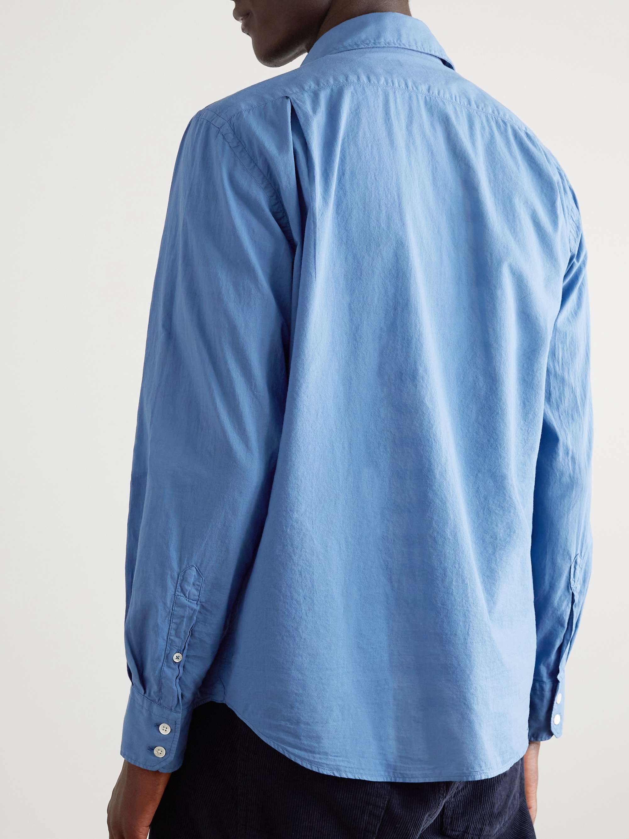 HARTFORD Palm Pat Cotton-Poplin Shirt