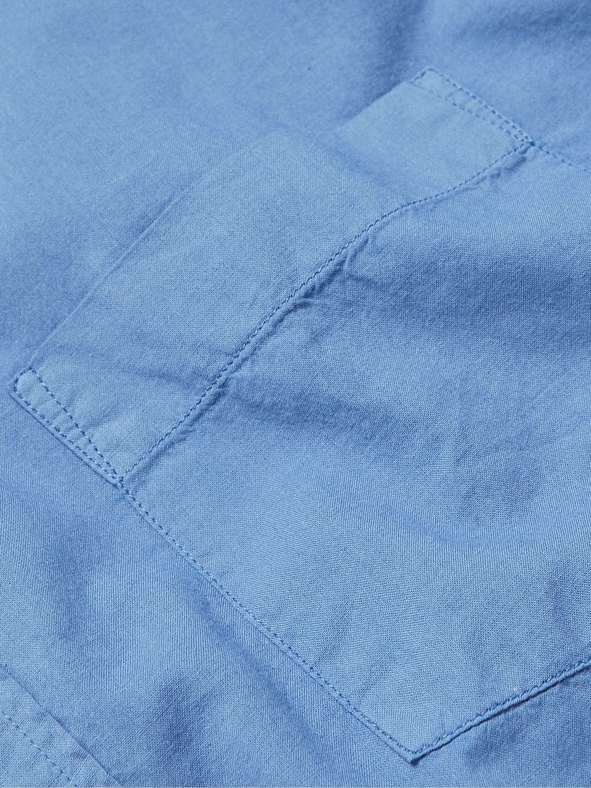 HARTFORD Palm Pat Cotton-Poplin Shirt