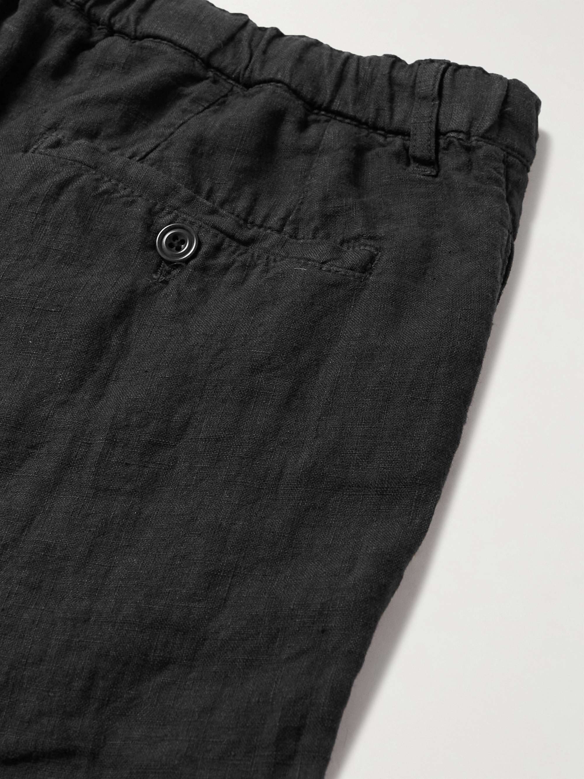 HARTFORD Tank Slim-Fit Linen Drawstring Shorts
