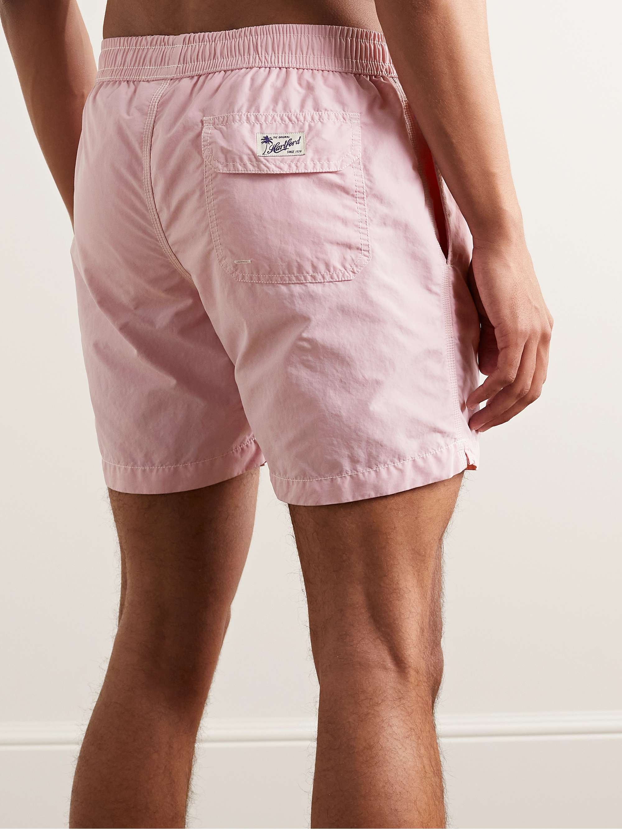 HARTFORD Straight-Leg Mid-Length Swim Shorts