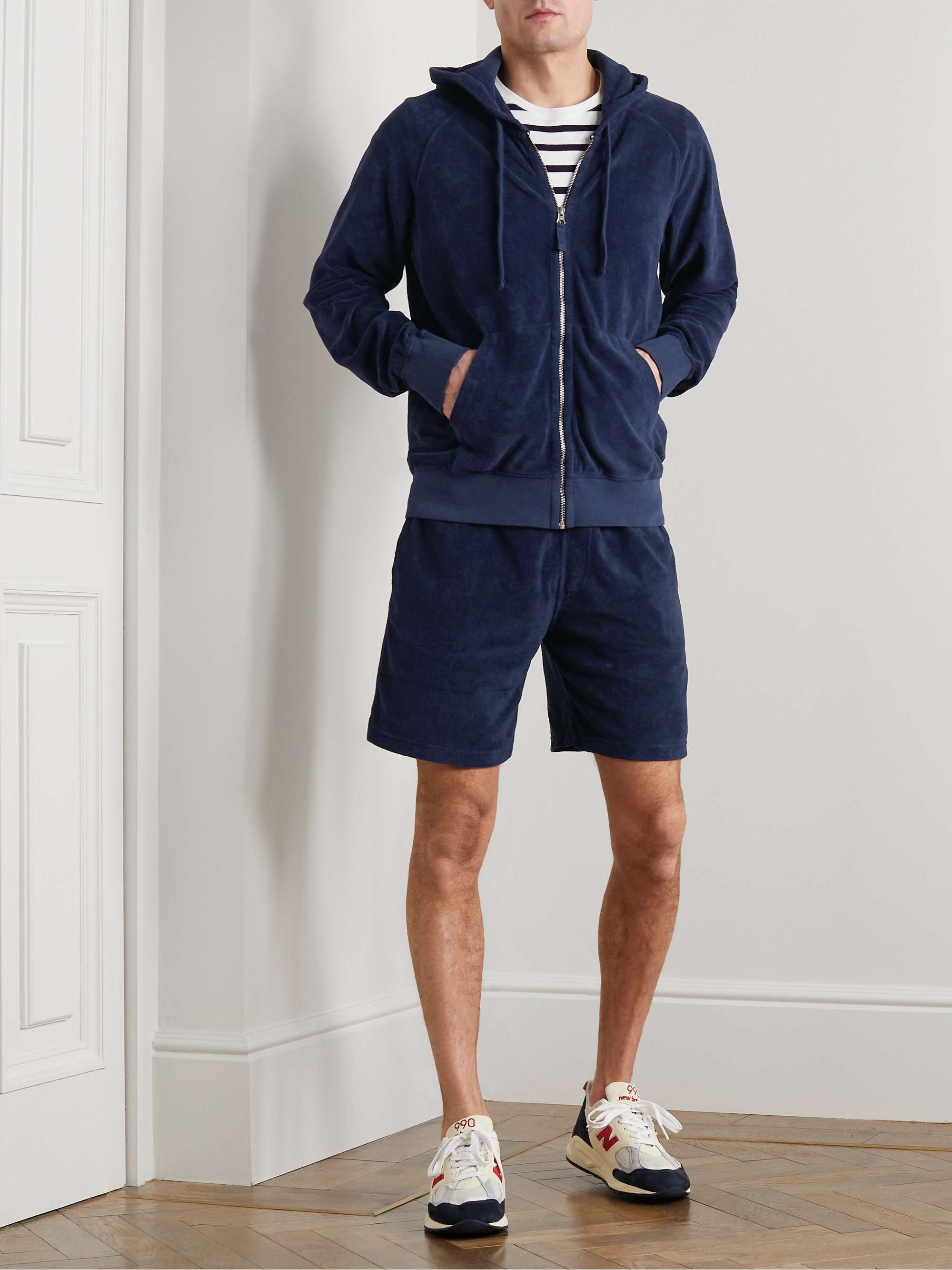 HARTFORD Cotton-Blend Terry Zip-Up Hoodie