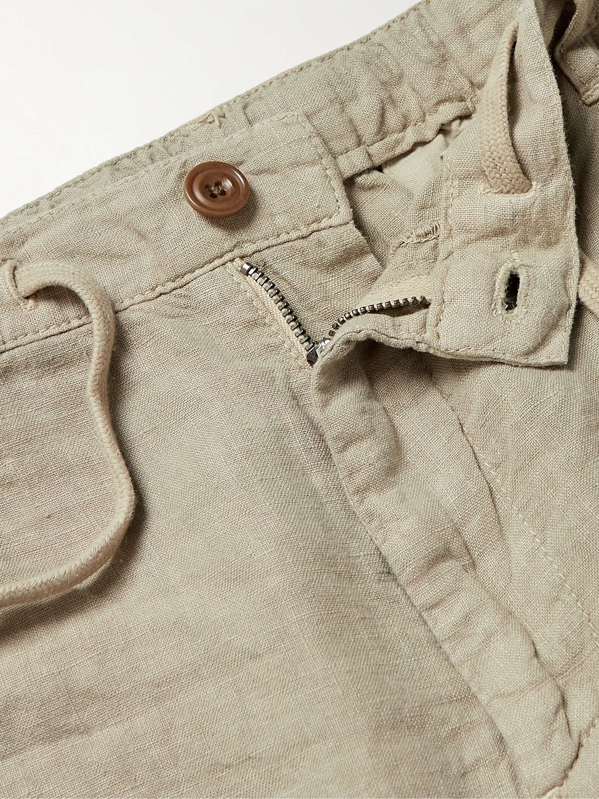 HARTFORD Tank Slim-Fit Linen Drawstring Shorts