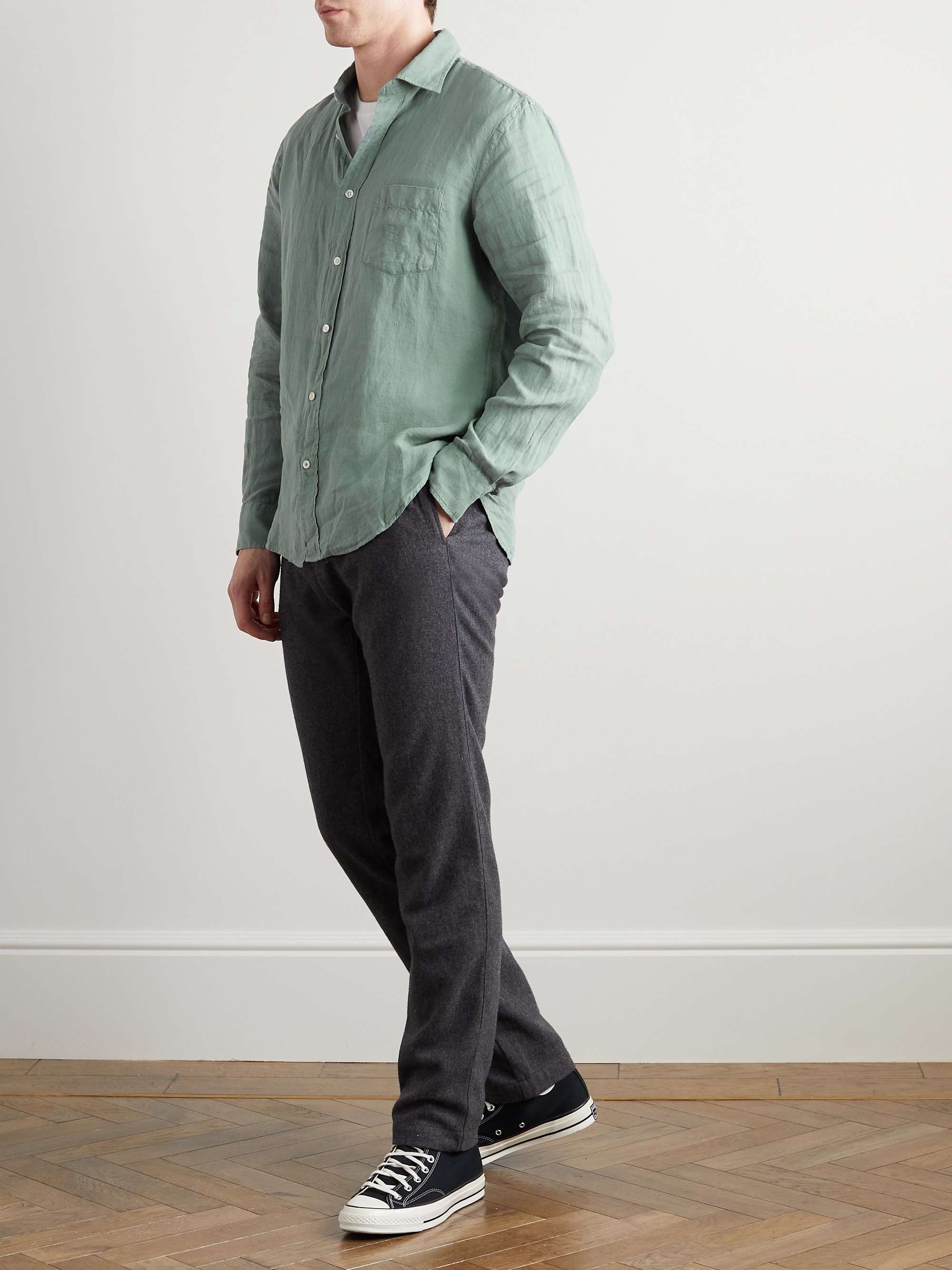 HARTFORD Paul Pat Linen Shirt
