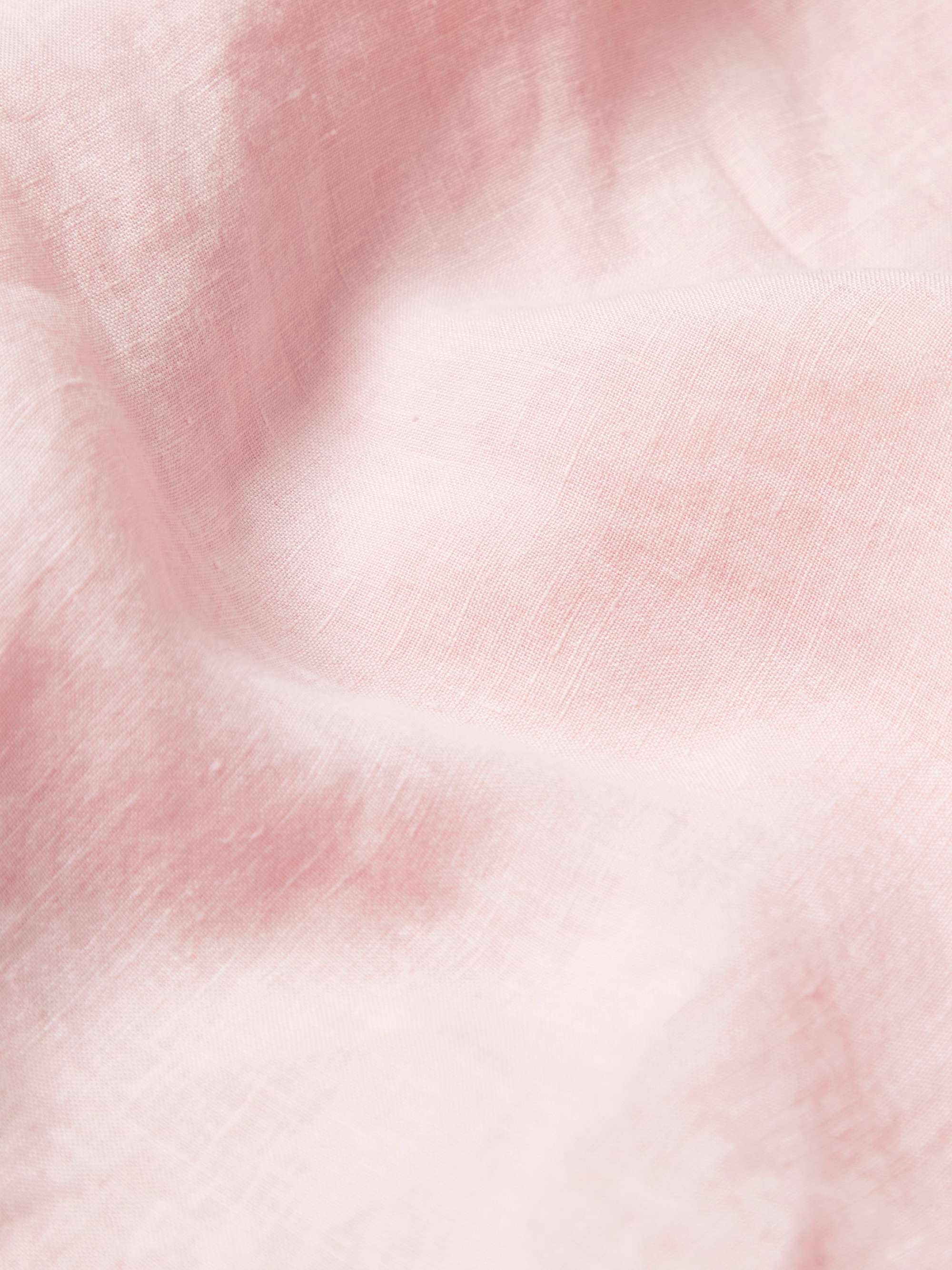 HARTFORD Palm Mc Pat Convertible-Collar Linen Shirt