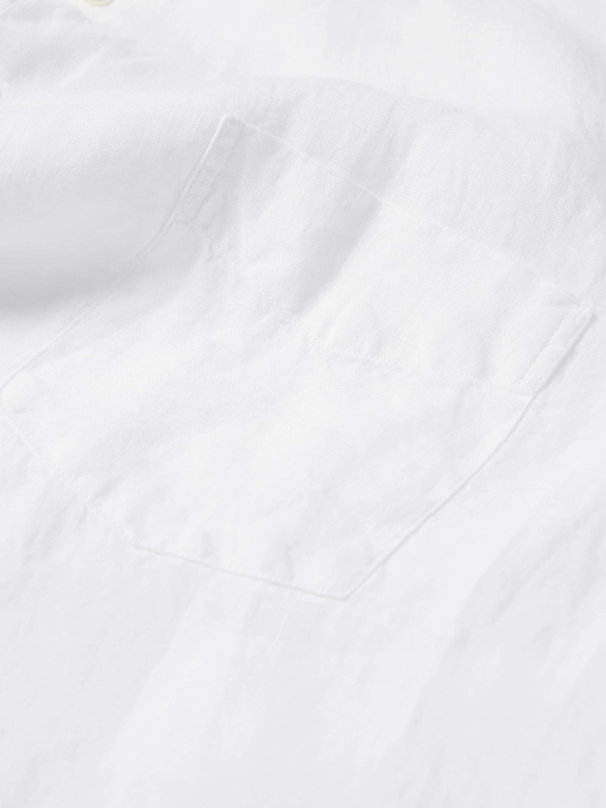 HARTFORD Premium Pat Grandad-Collar Linen Shirt