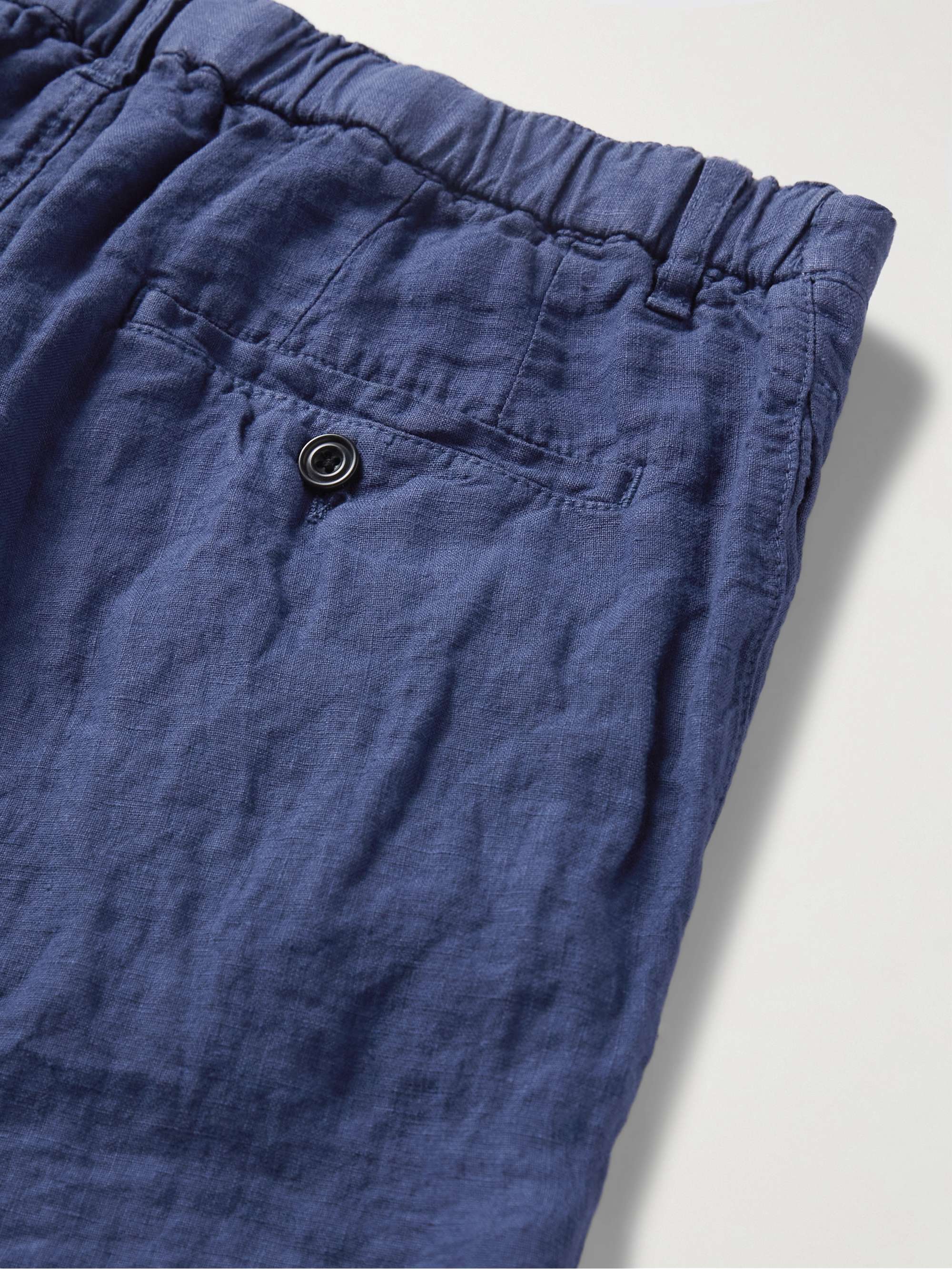 HARTFORD Tank Slim-Fit Linen Drawstring Shorts