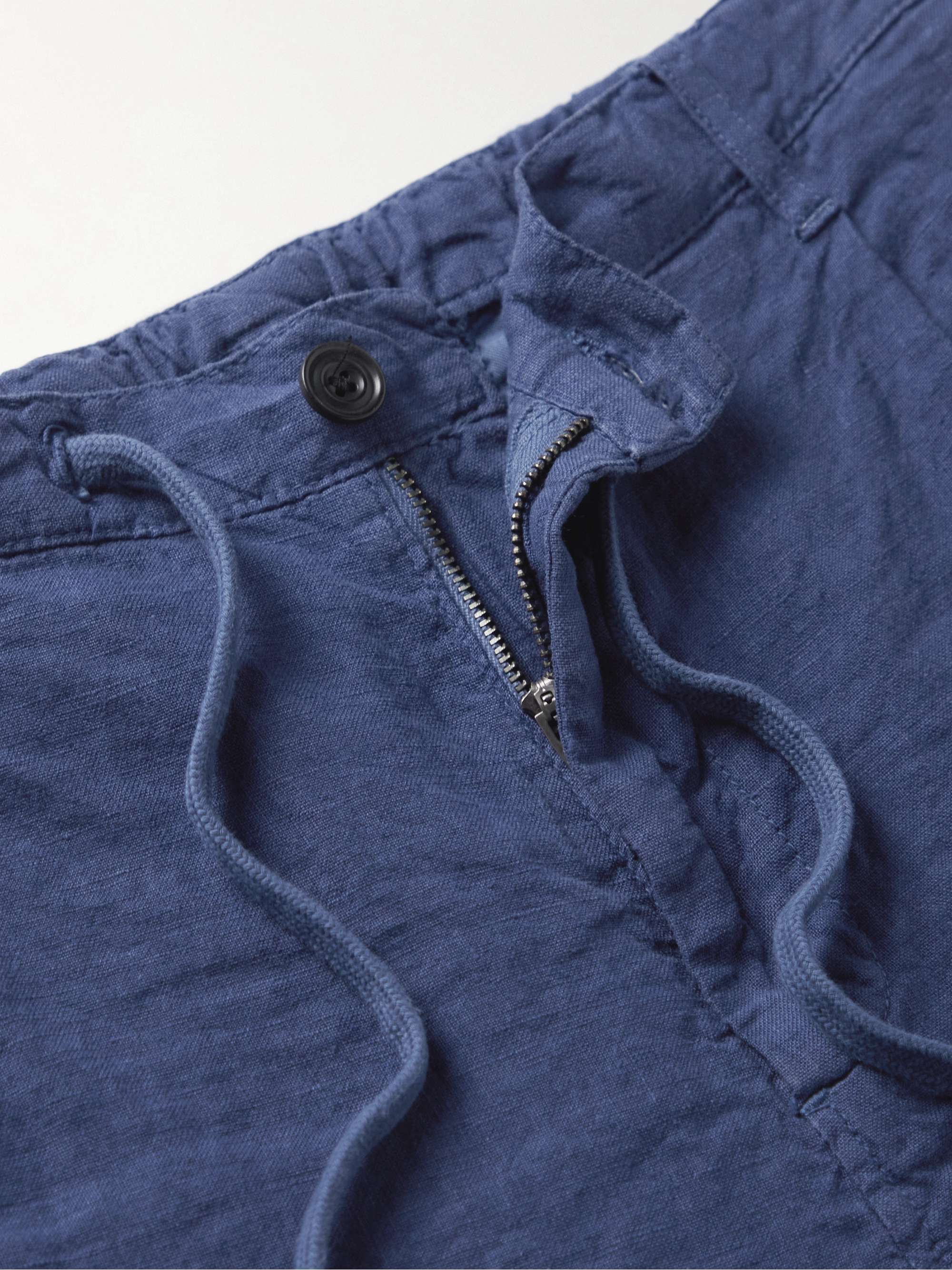 HARTFORD Tank Slim-Fit Linen Drawstring Shorts