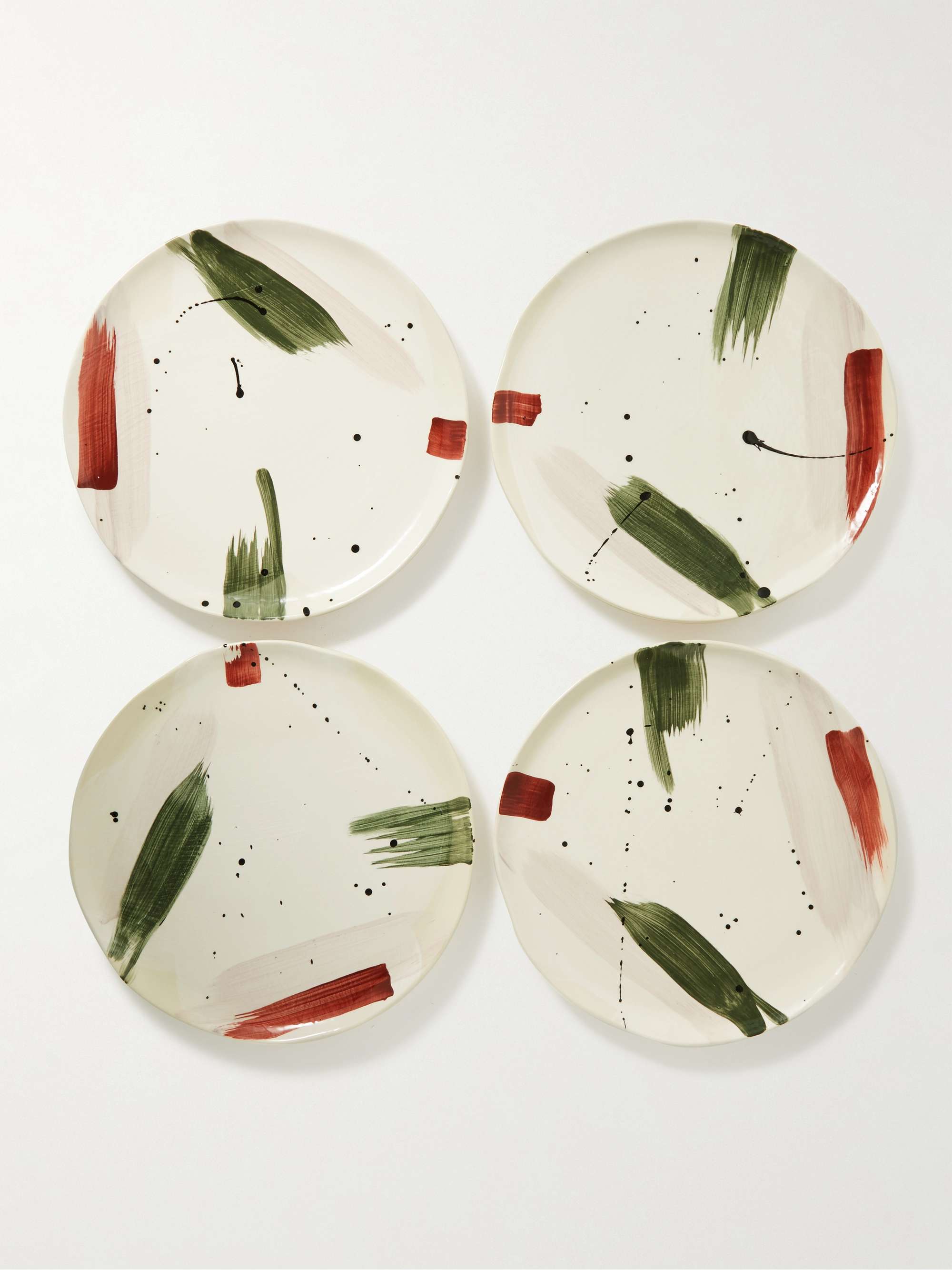 SOHO HOME Alameda Set of Four Stoneware Plates