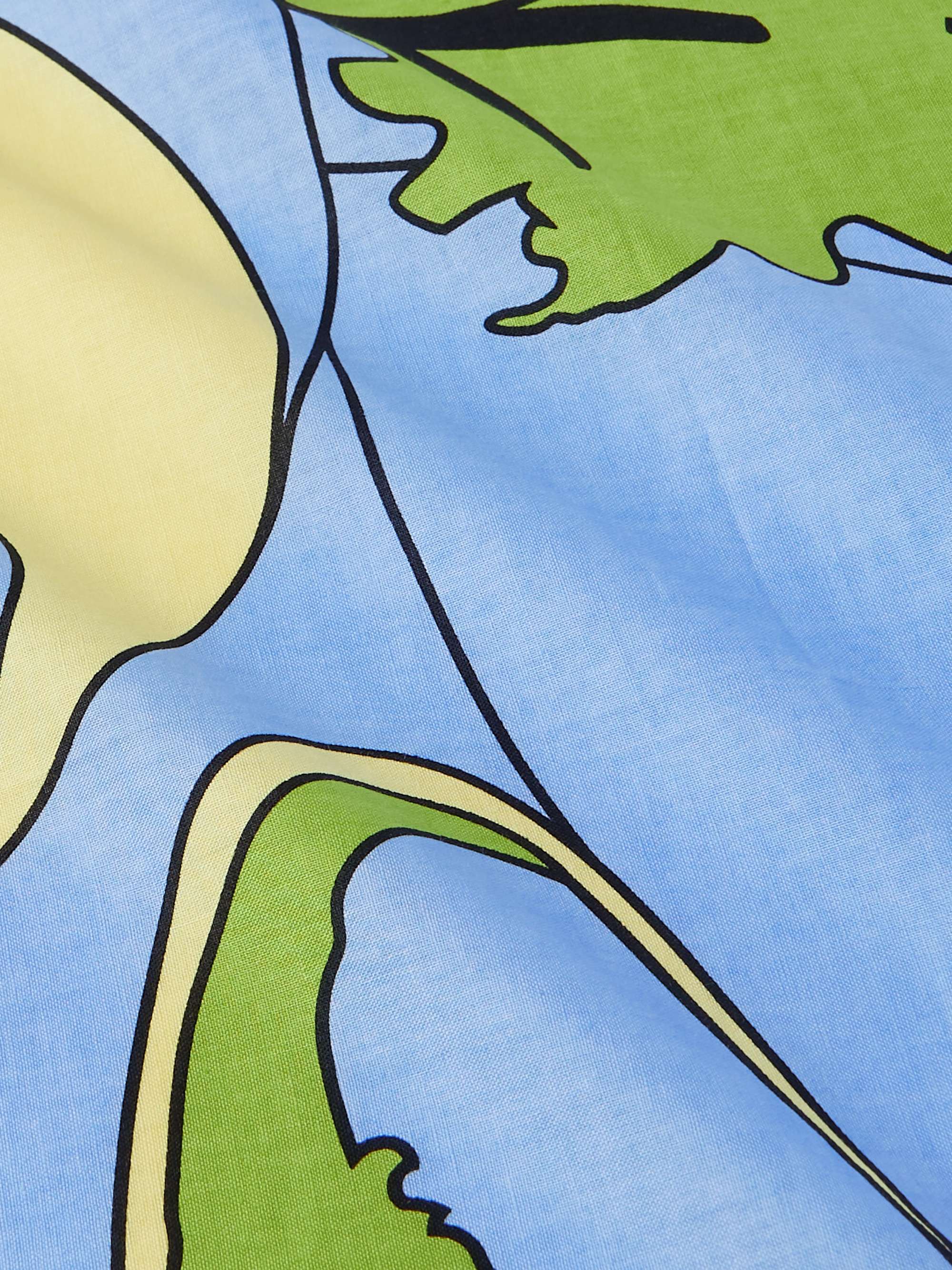 AND WANDER + Maison Kitsuné Printed Cotton Bandana