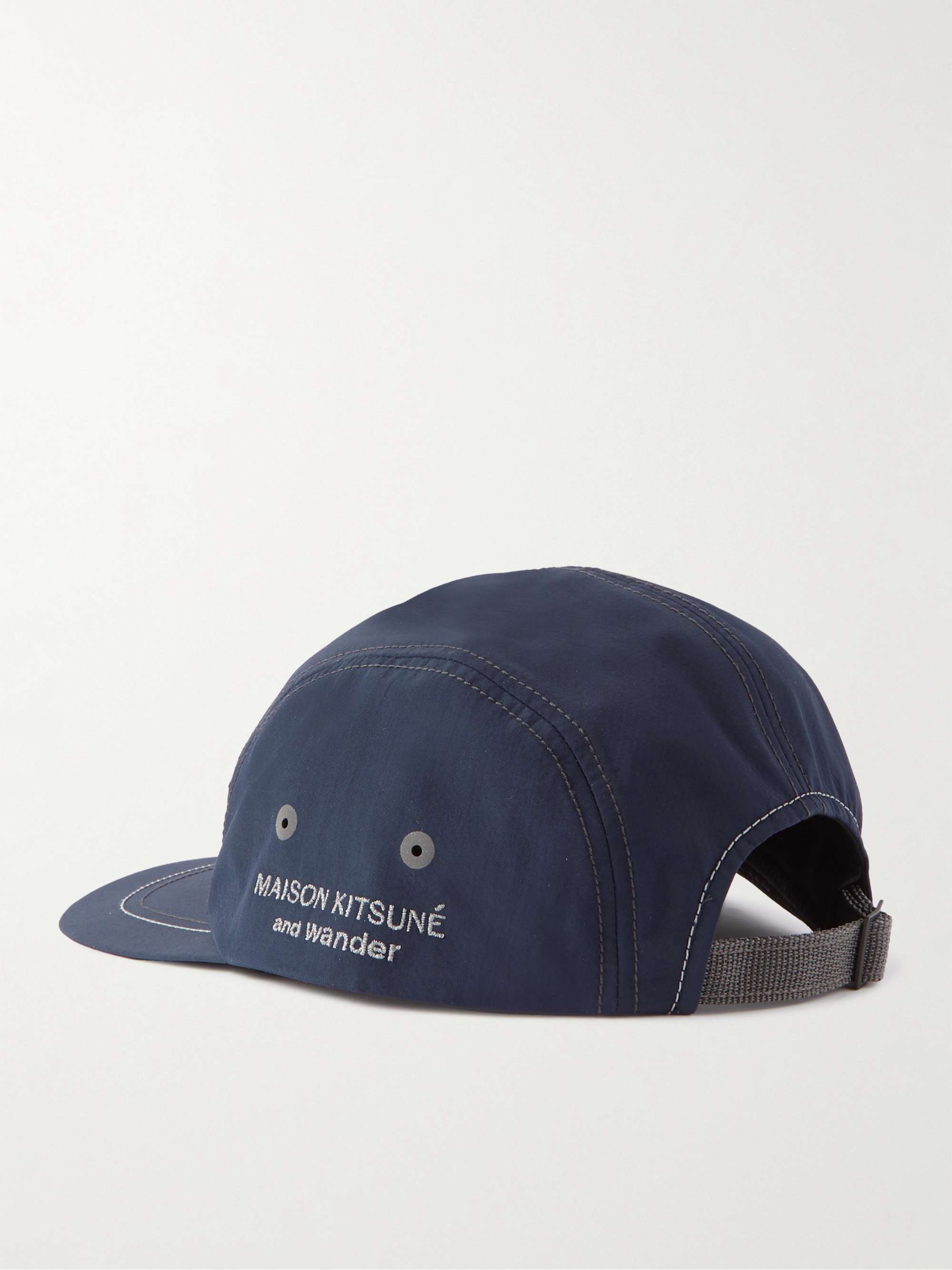 AND WANDER + Maison Kitsuné Logo-Embroidered Nylon Baseball Cap