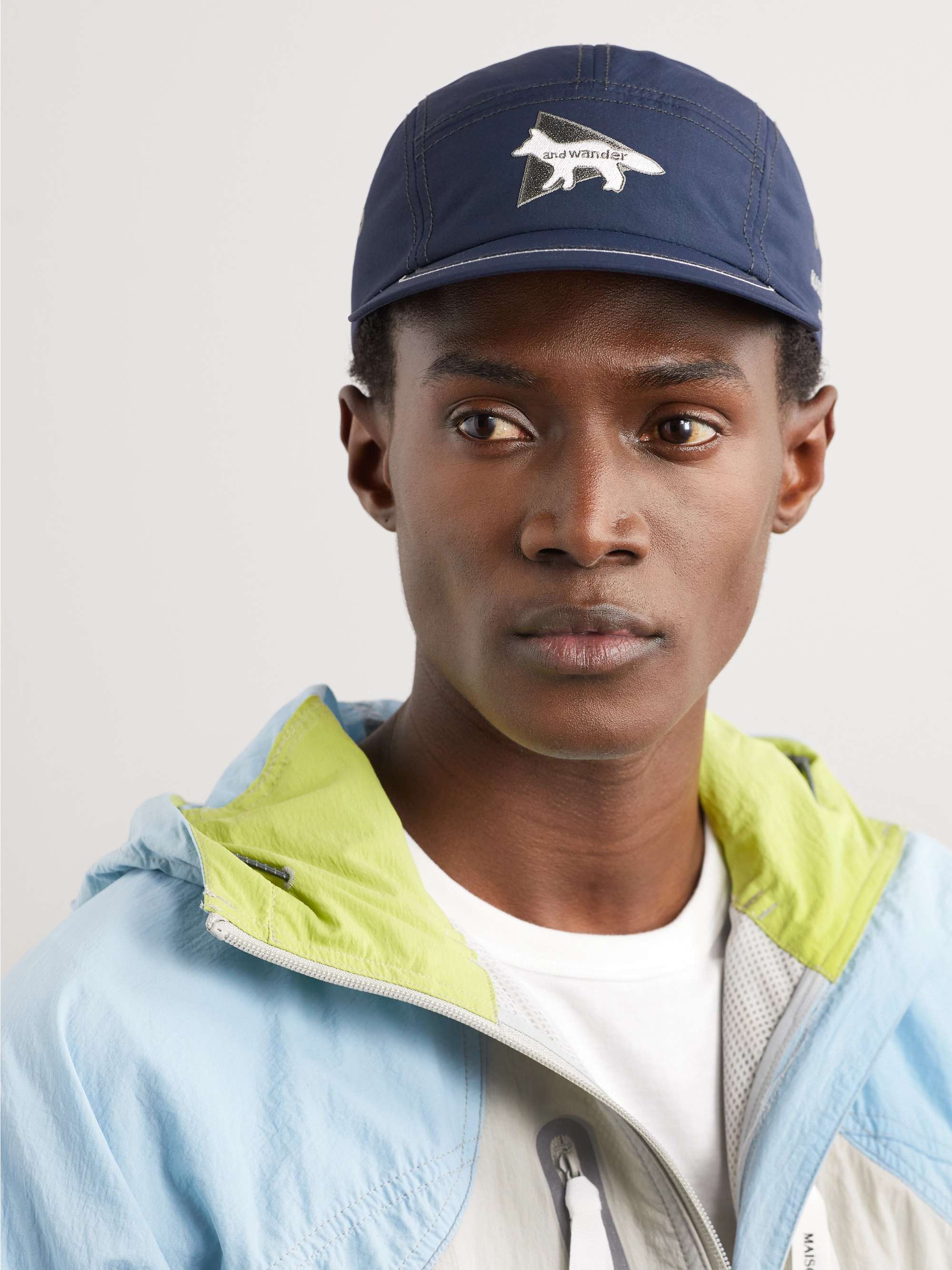 AND WANDER + Maison Kitsuné Logo-Embroidered Nylon Baseball Cap for Men ...