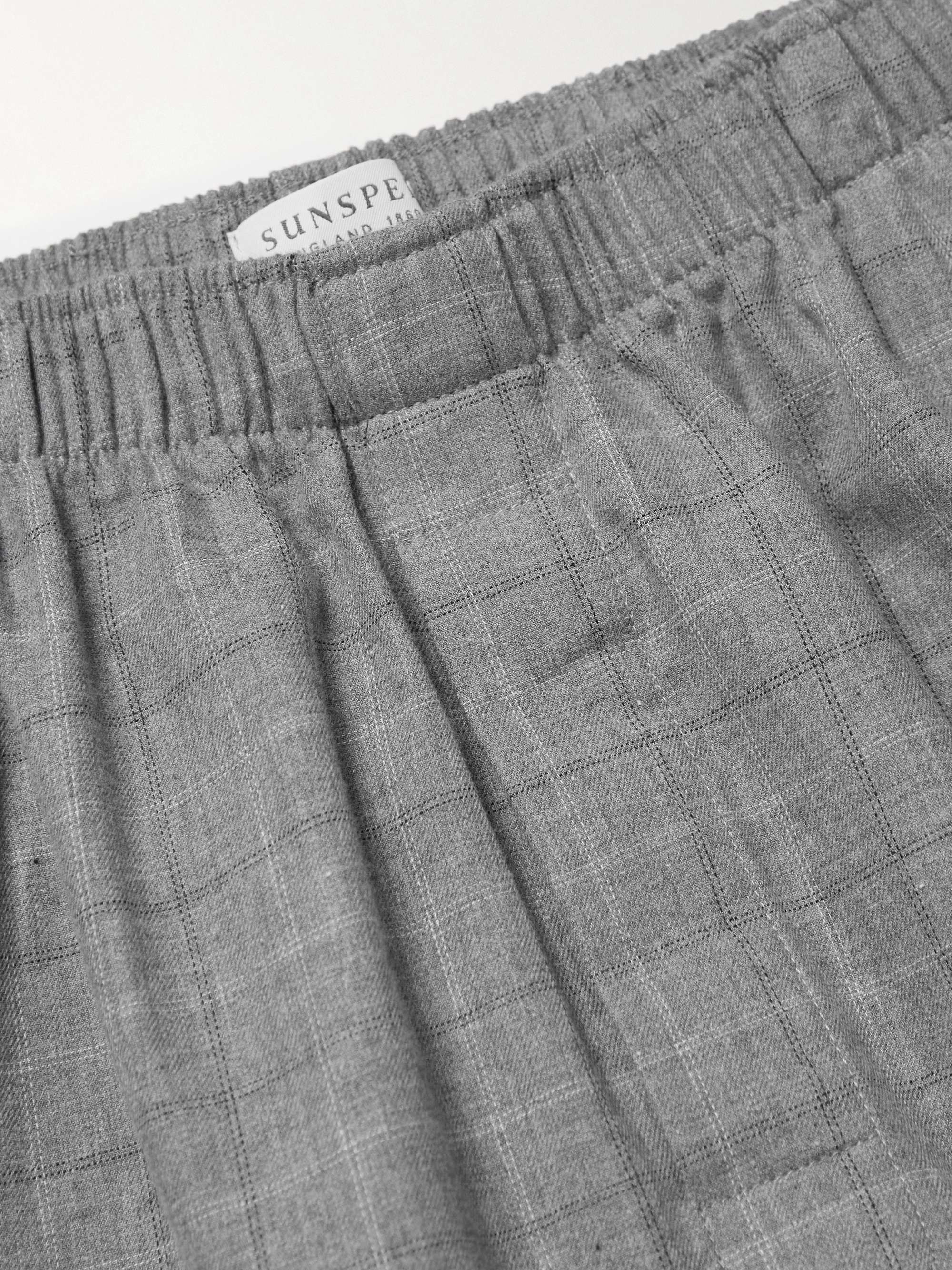 SUNSPEL Striped Cotton-Poplin Pyjama Trousers