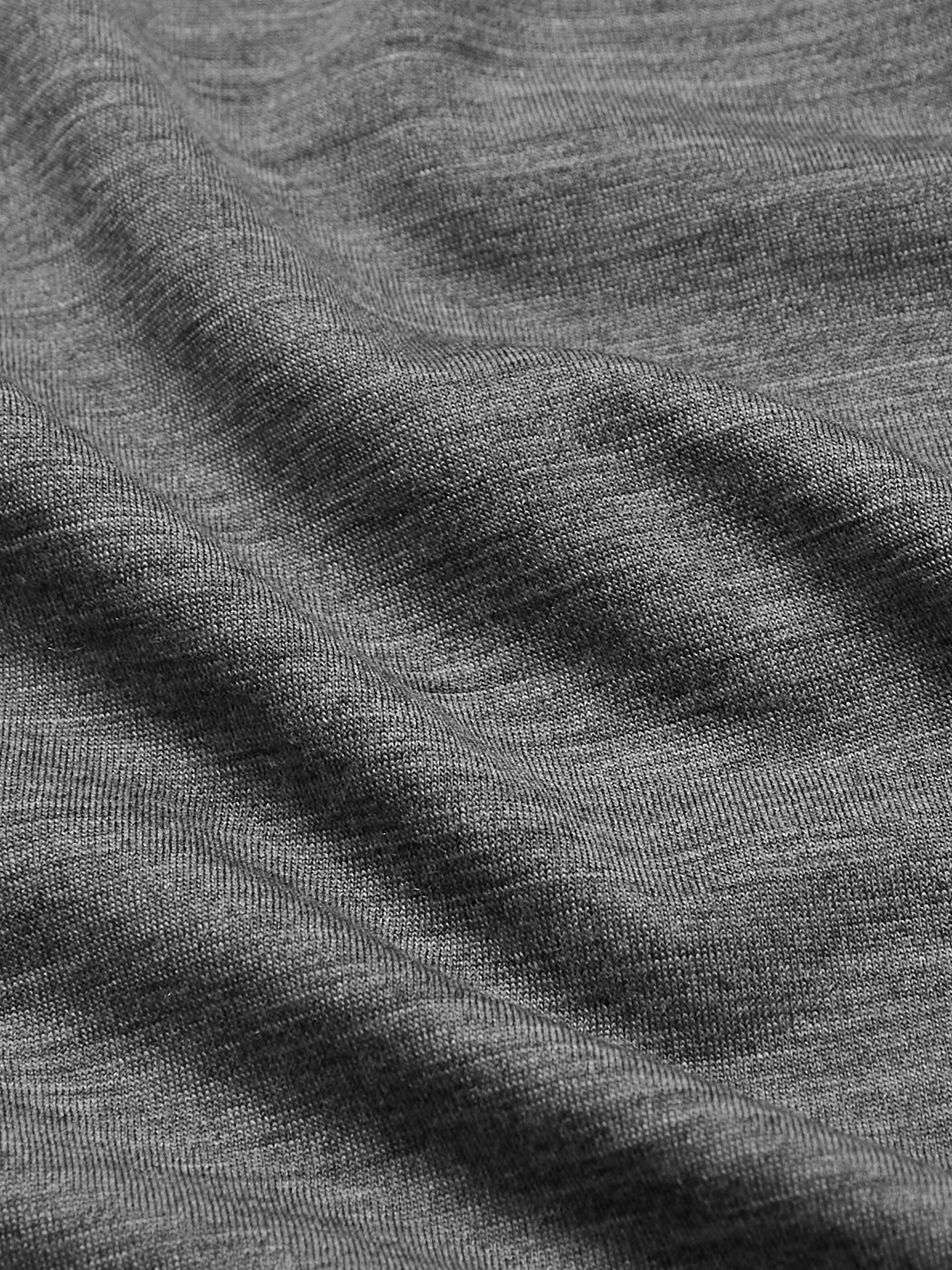SUNSPEL Merino Wool Half-Zip Sweatshirt