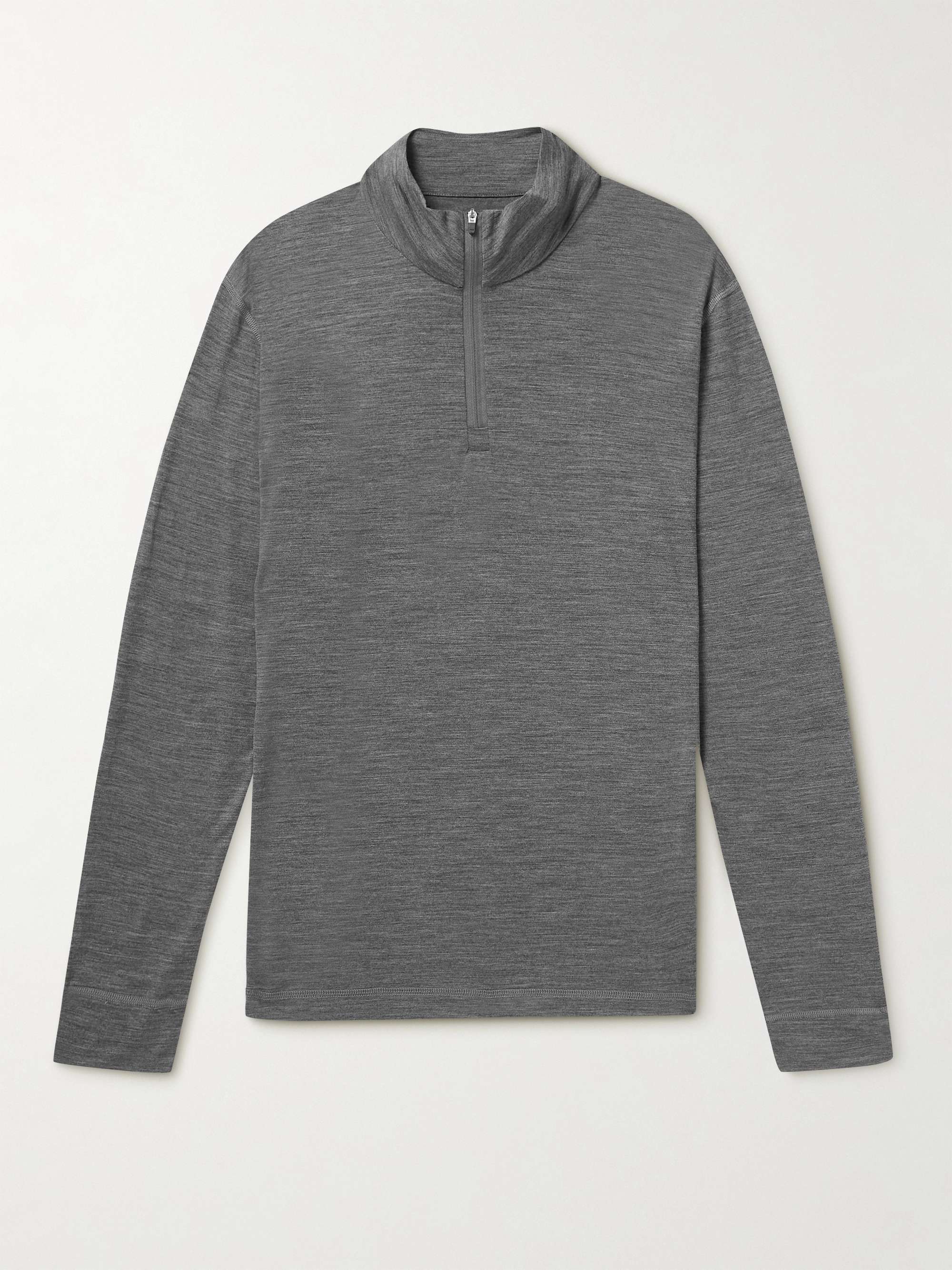 SUNSPEL Merino Wool Half-Zip Sweatshirt