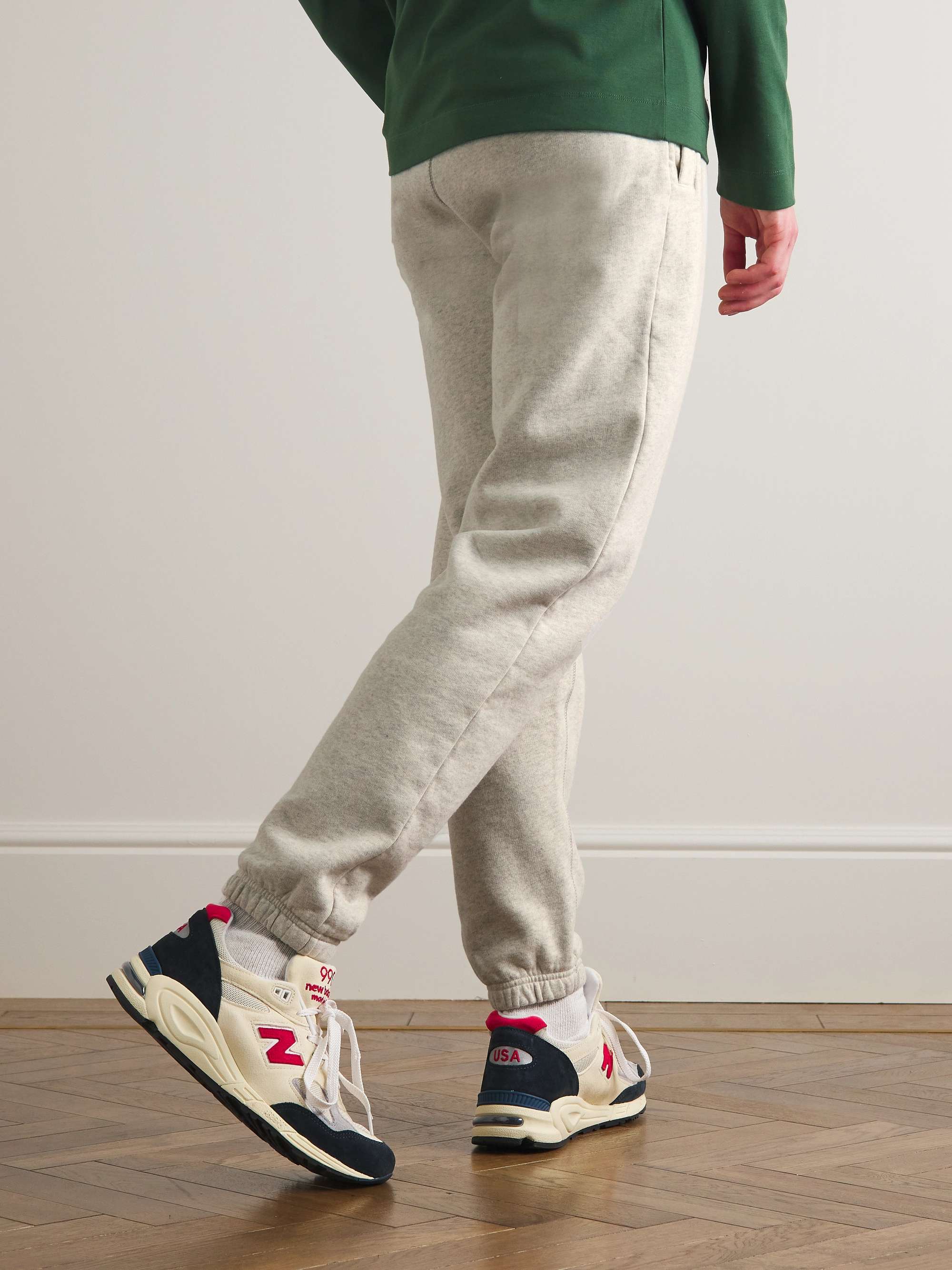 SUNSPEL Tapered Cotton-Jersey Sweatpants