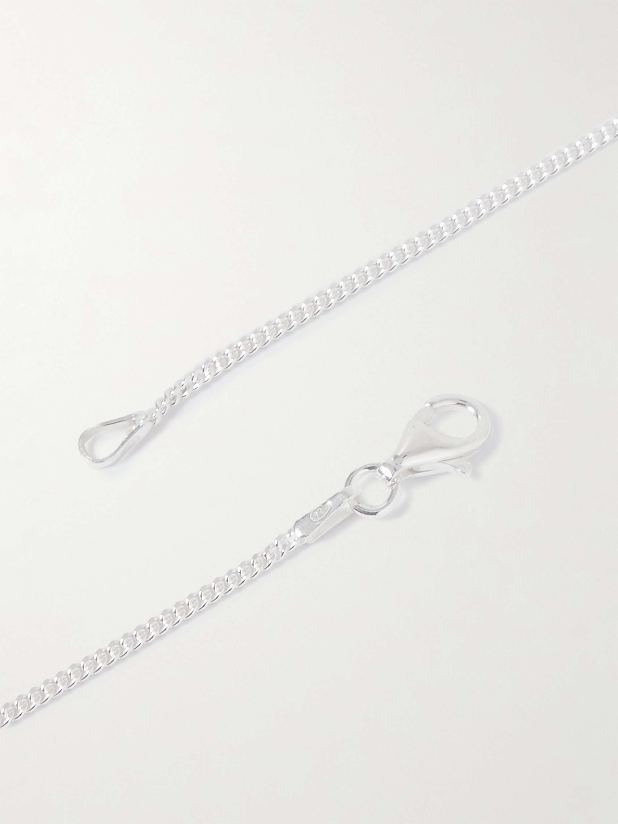 SEB BROWN Neapolitan Floss Sterling Silver Multi-Stone Pendant Necklace