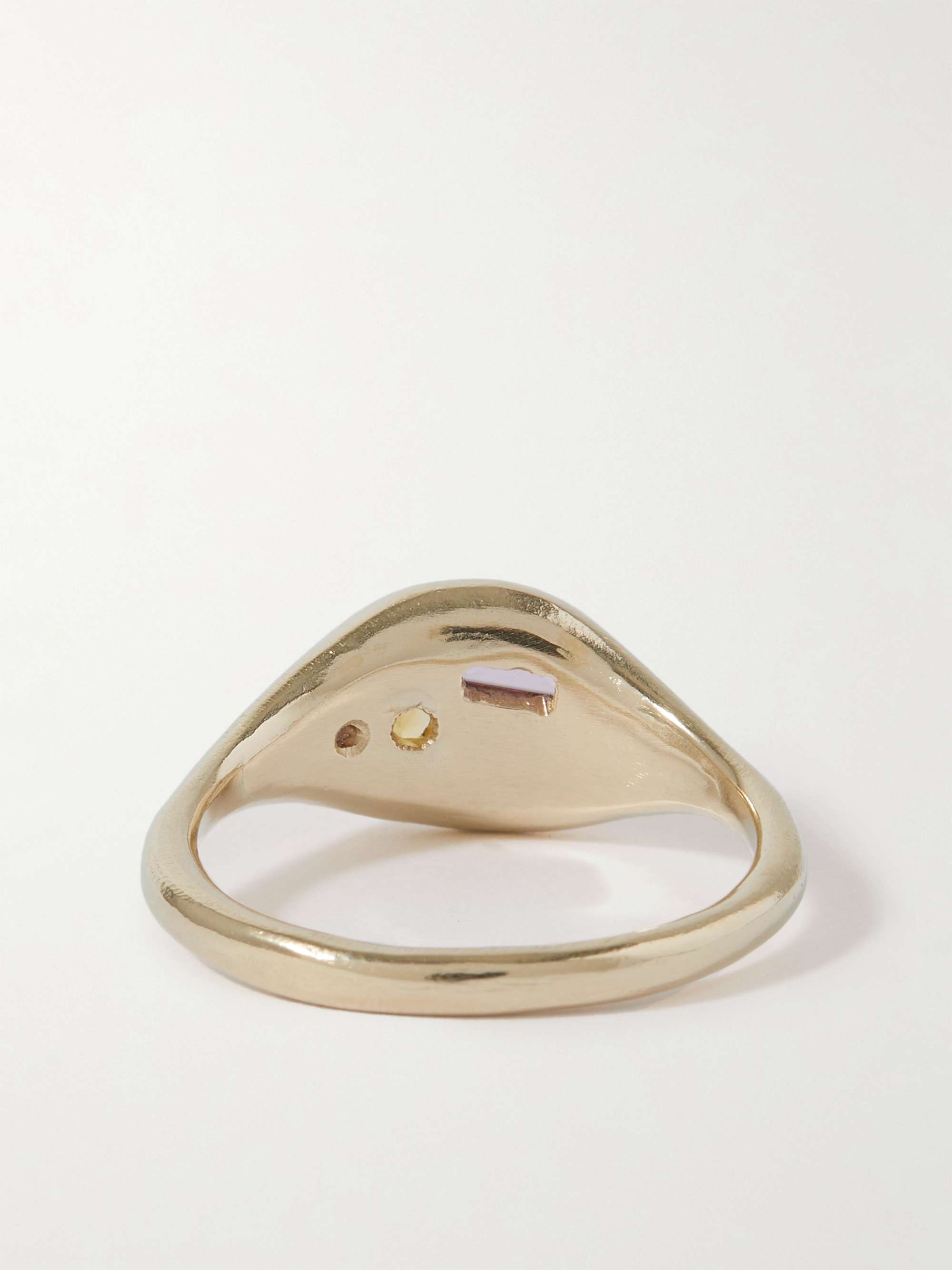 SEB BROWN 9-Karat Recycled Gold Multi-Stone Ring