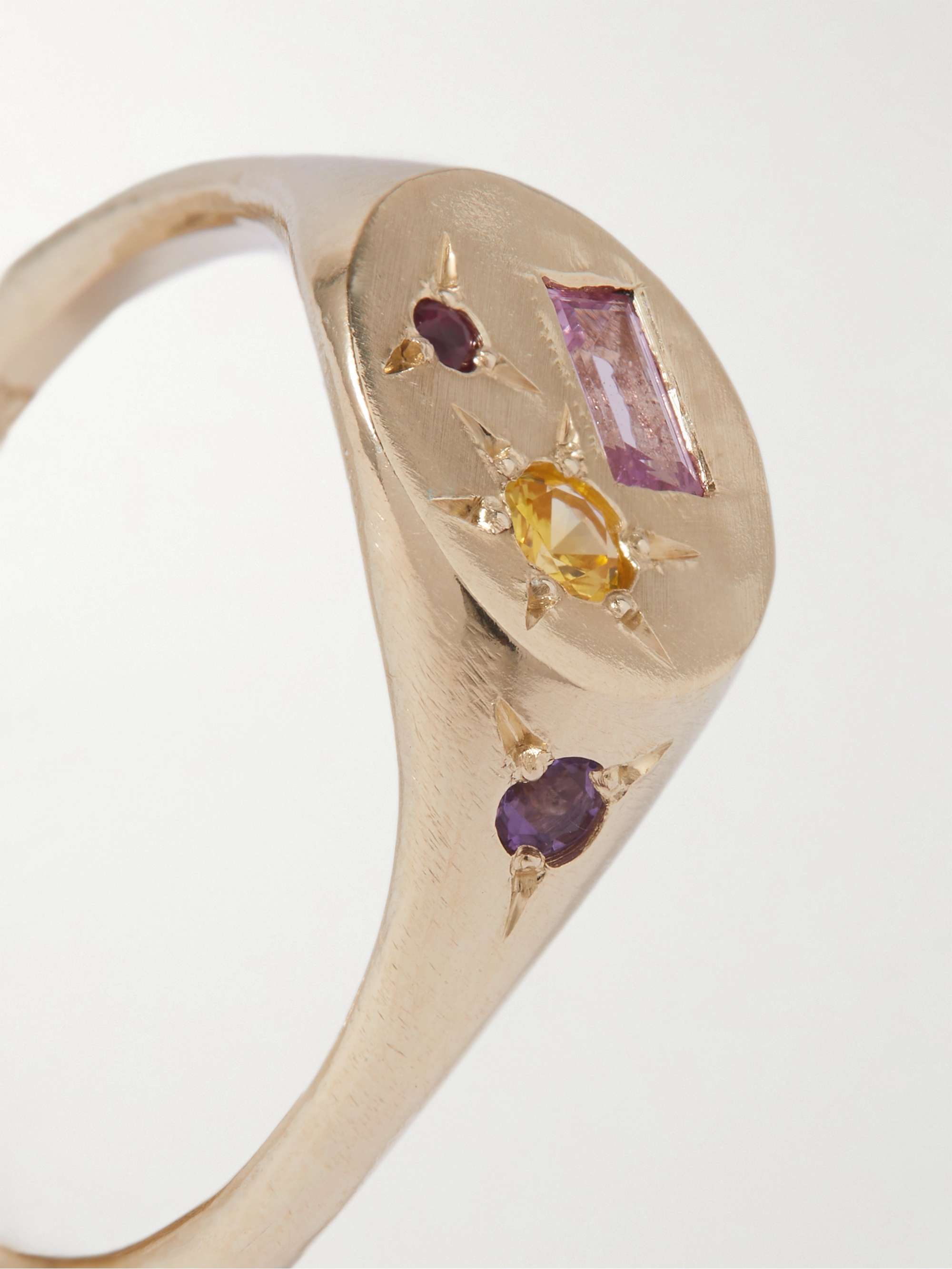 SEB BROWN 9-Karat Recycled Gold Multi-Stone Ring