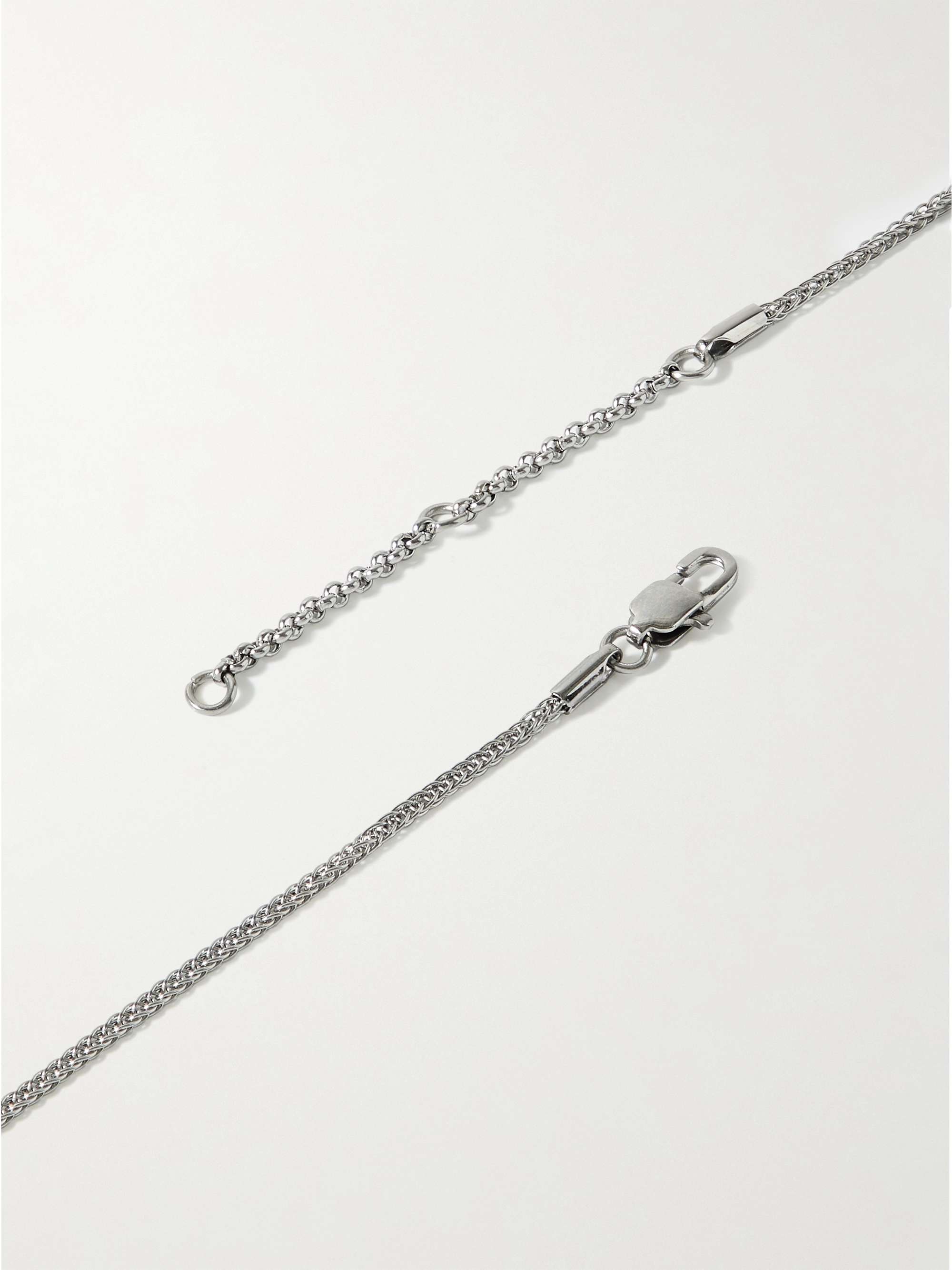 MSFTSREP Silver-Tone and Enamel Necklace