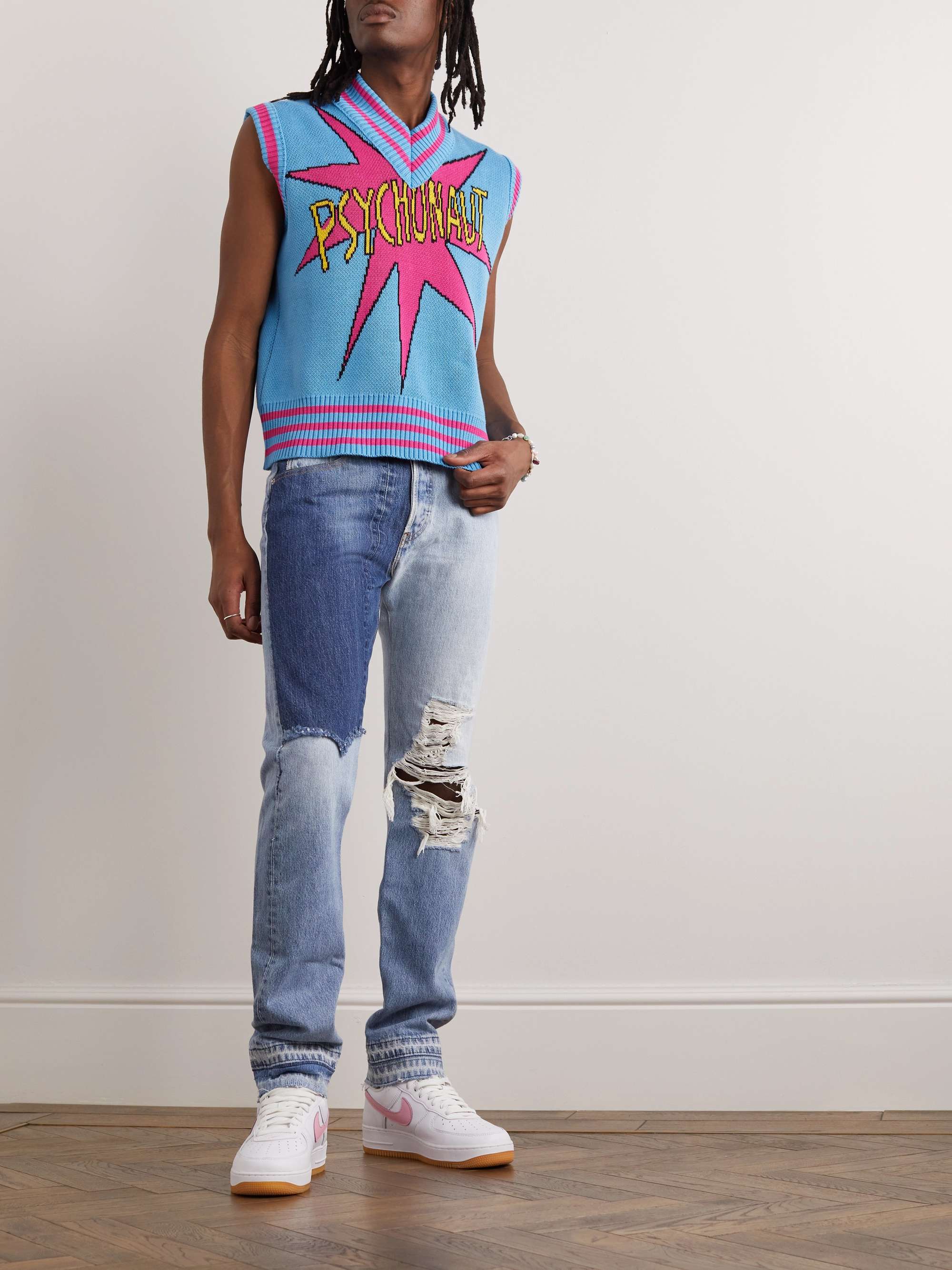 MSFTSREP Logo-Print Organic Cotton Gilet