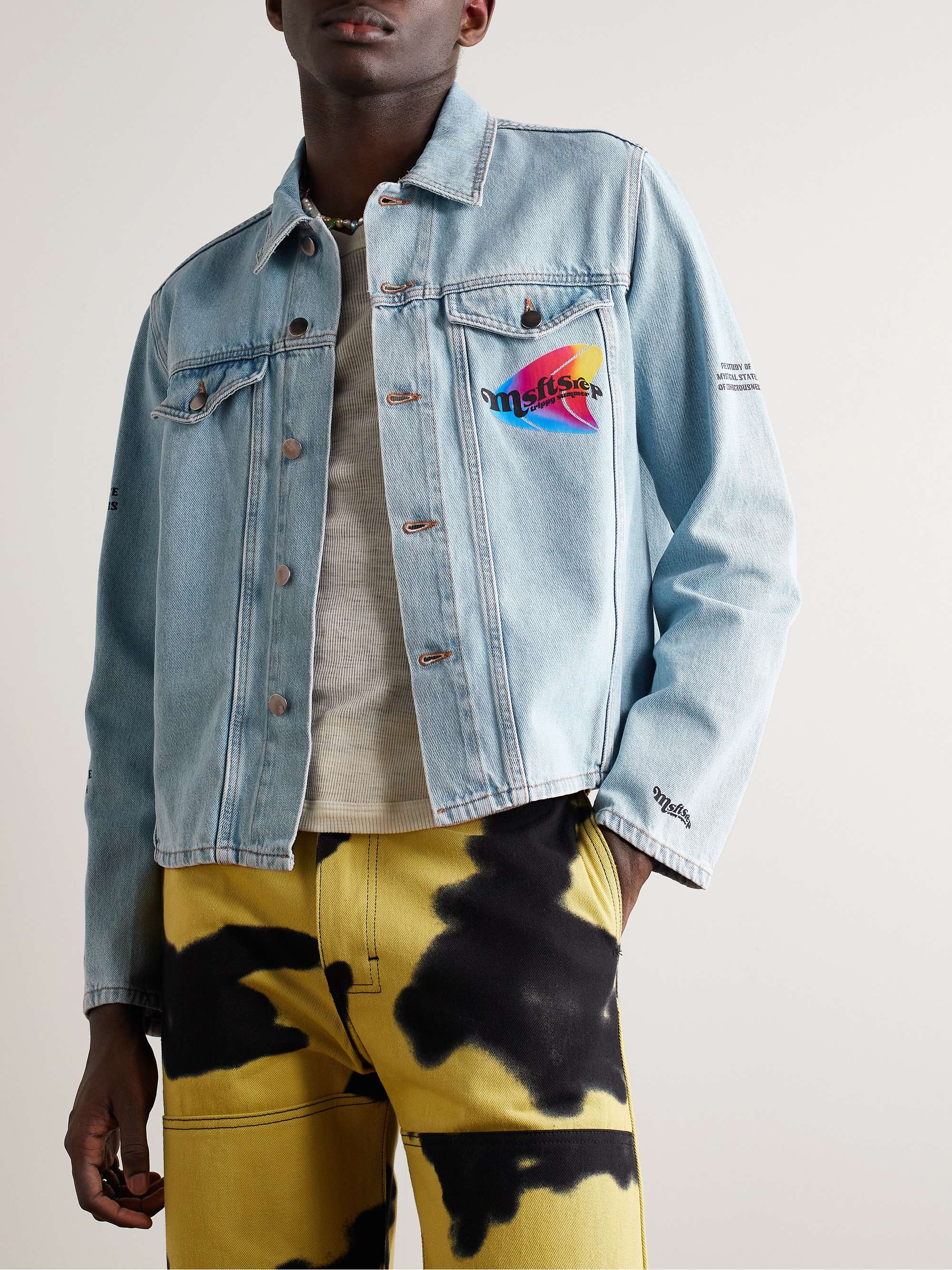 MSFTSREP Logo-Print Denim Jacket
