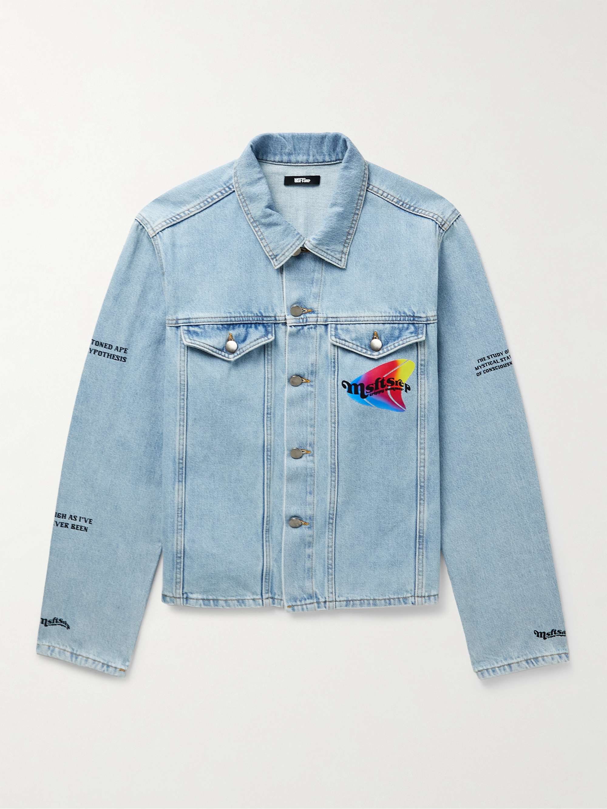 MSFTSREP Logo-Print Denim Jacket for Men | MR PORTER