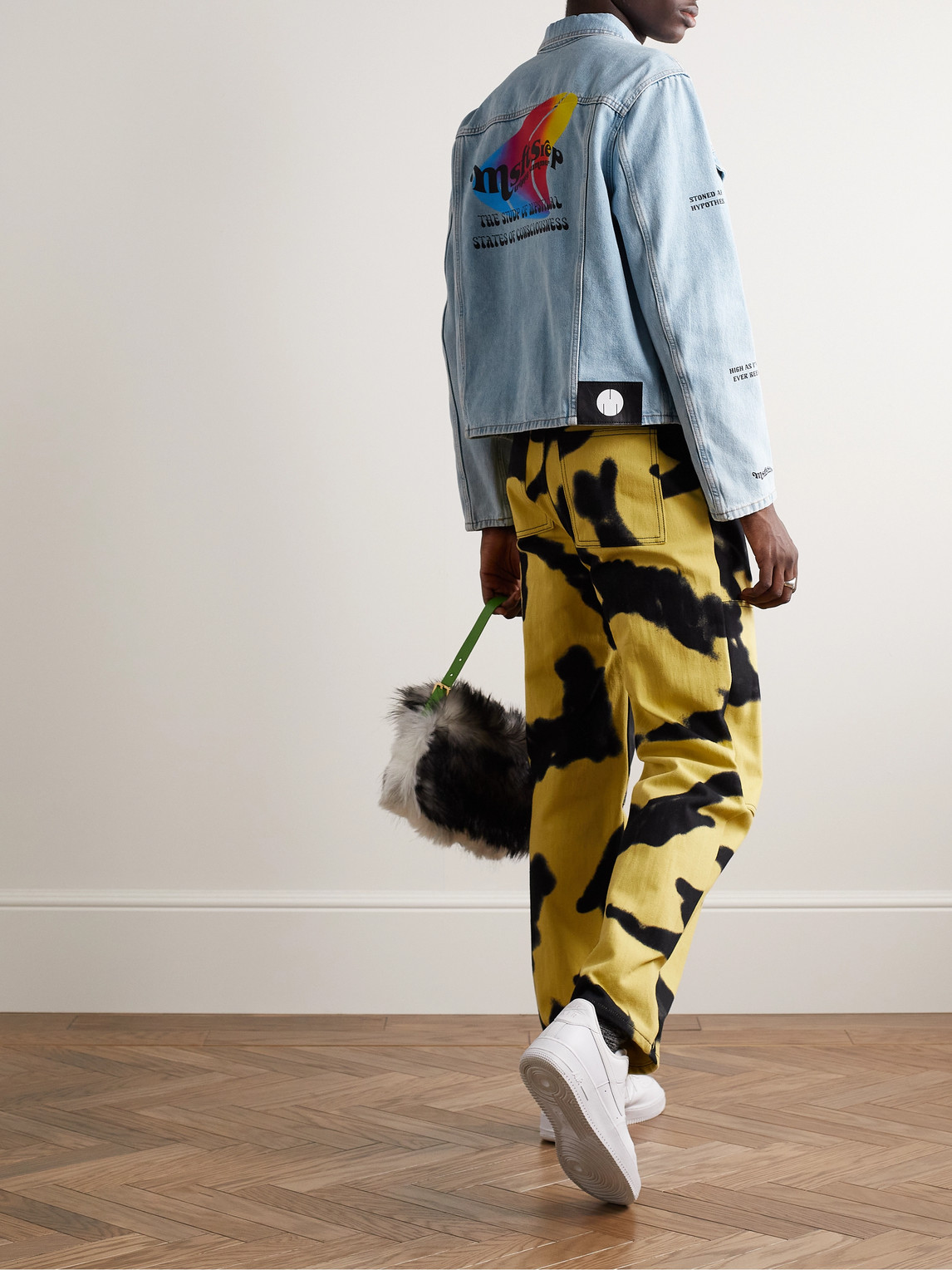 Msftsrep Logo Denim Jacket In Light Blue