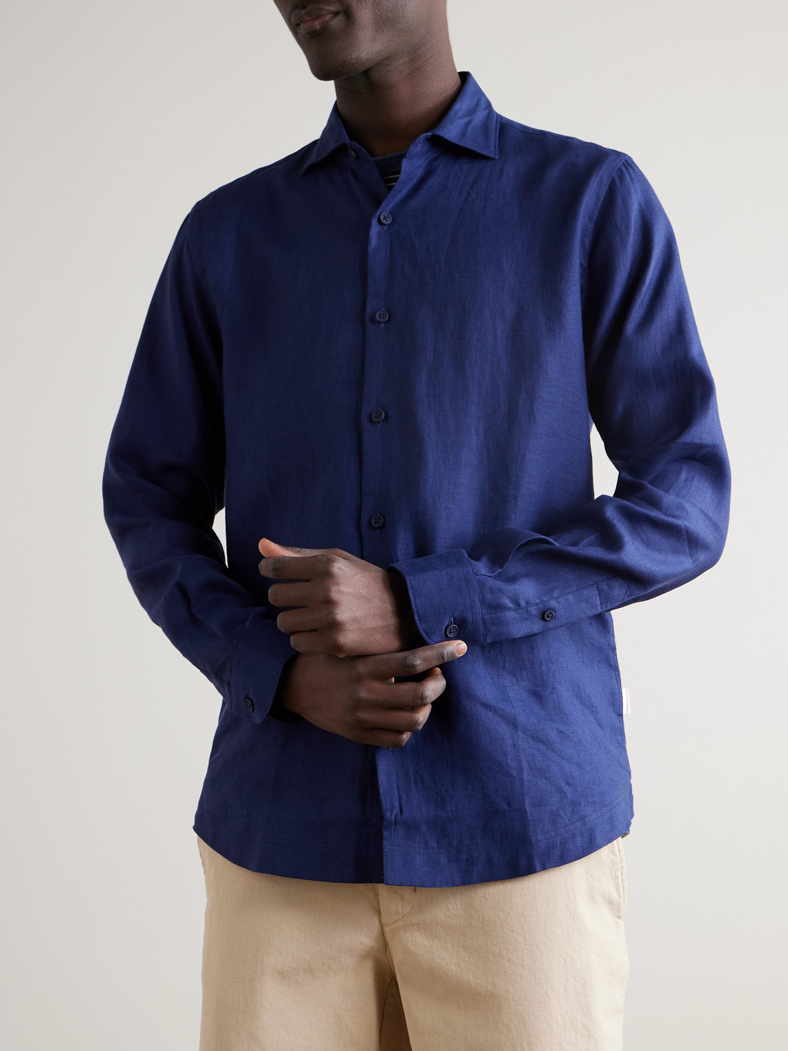 Giles Slim-Fit Linen Shirt