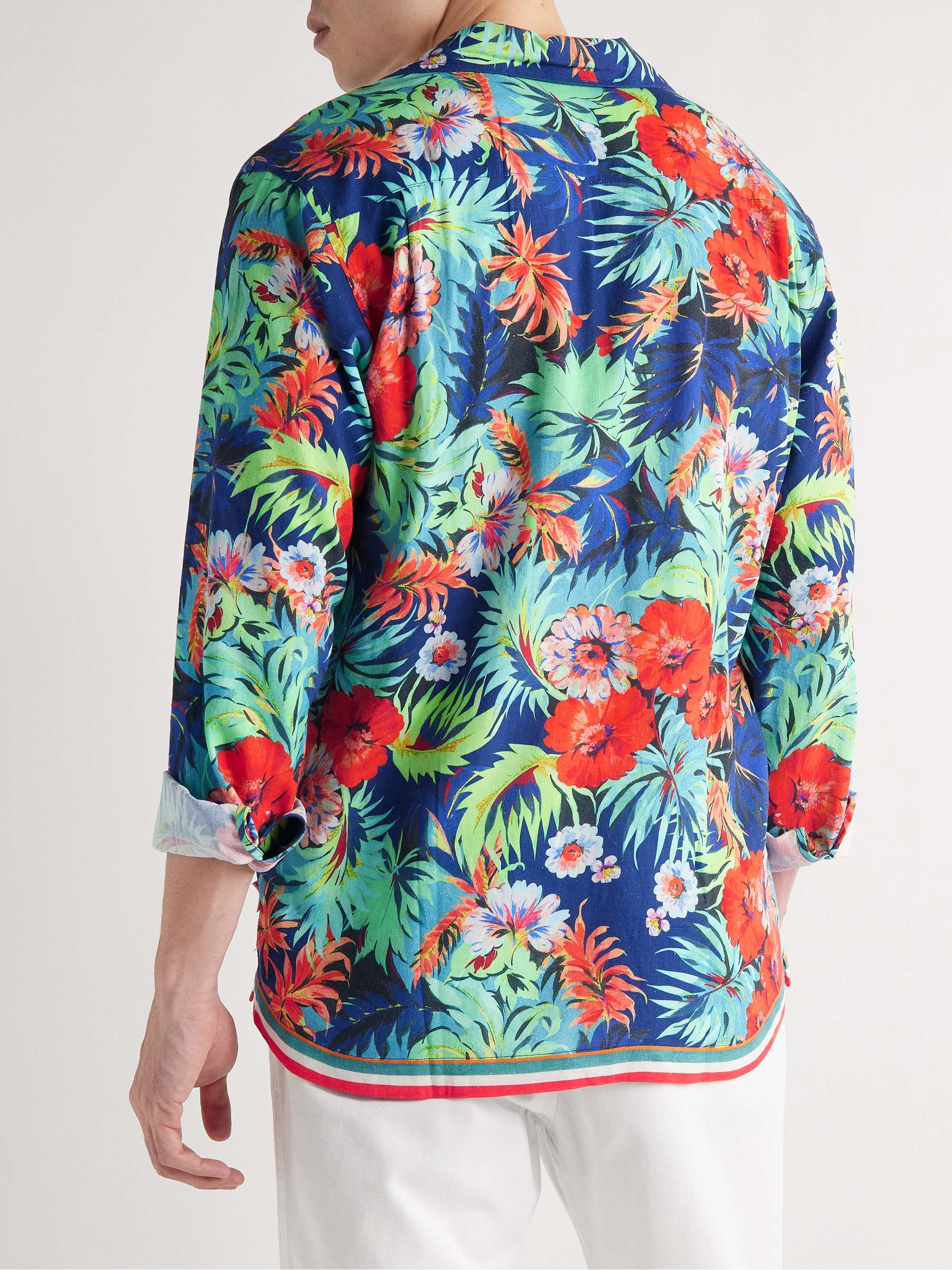ORLEBAR BROWN Ridley Floral-Print Woven Shirt