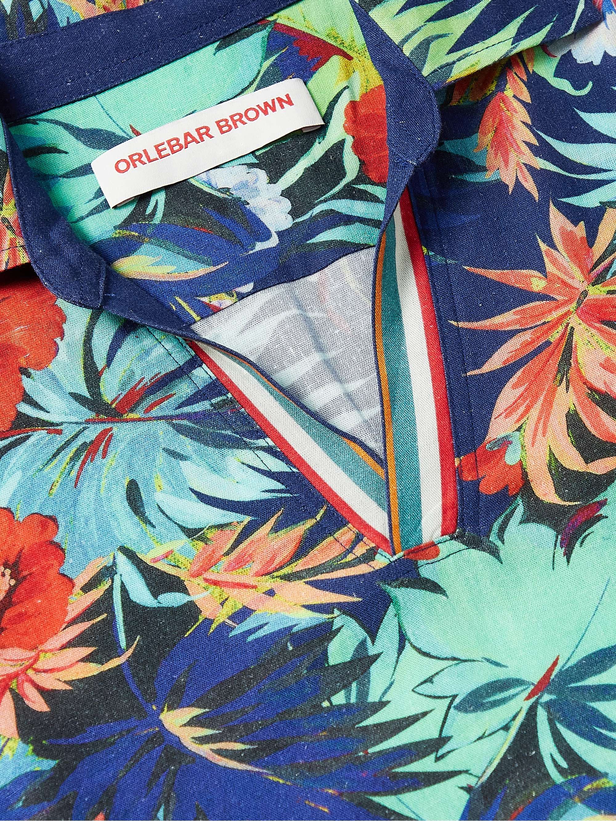 ORLEBAR BROWN Ridley Floral-Print Woven Shirt