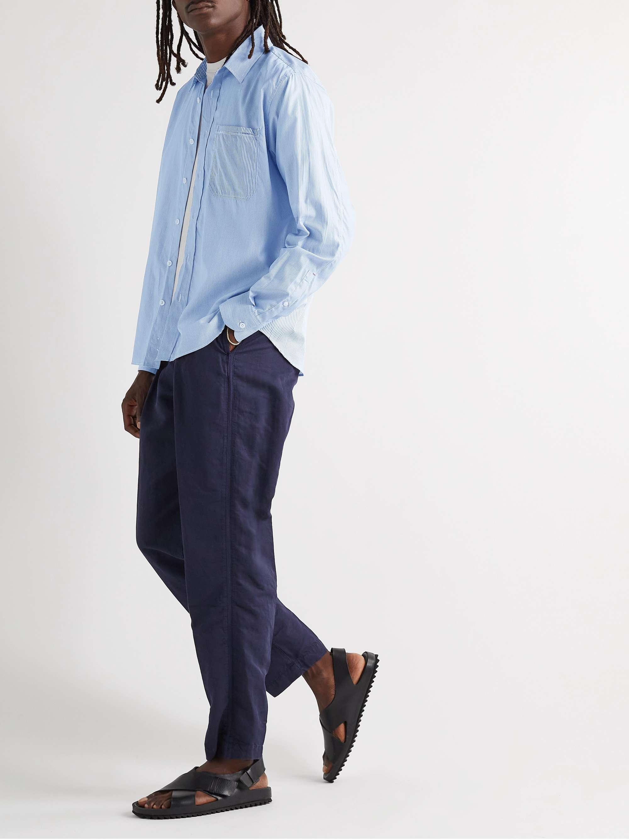 ORLEBAR BROWN Grasmoor Striped Cotton Shirt
