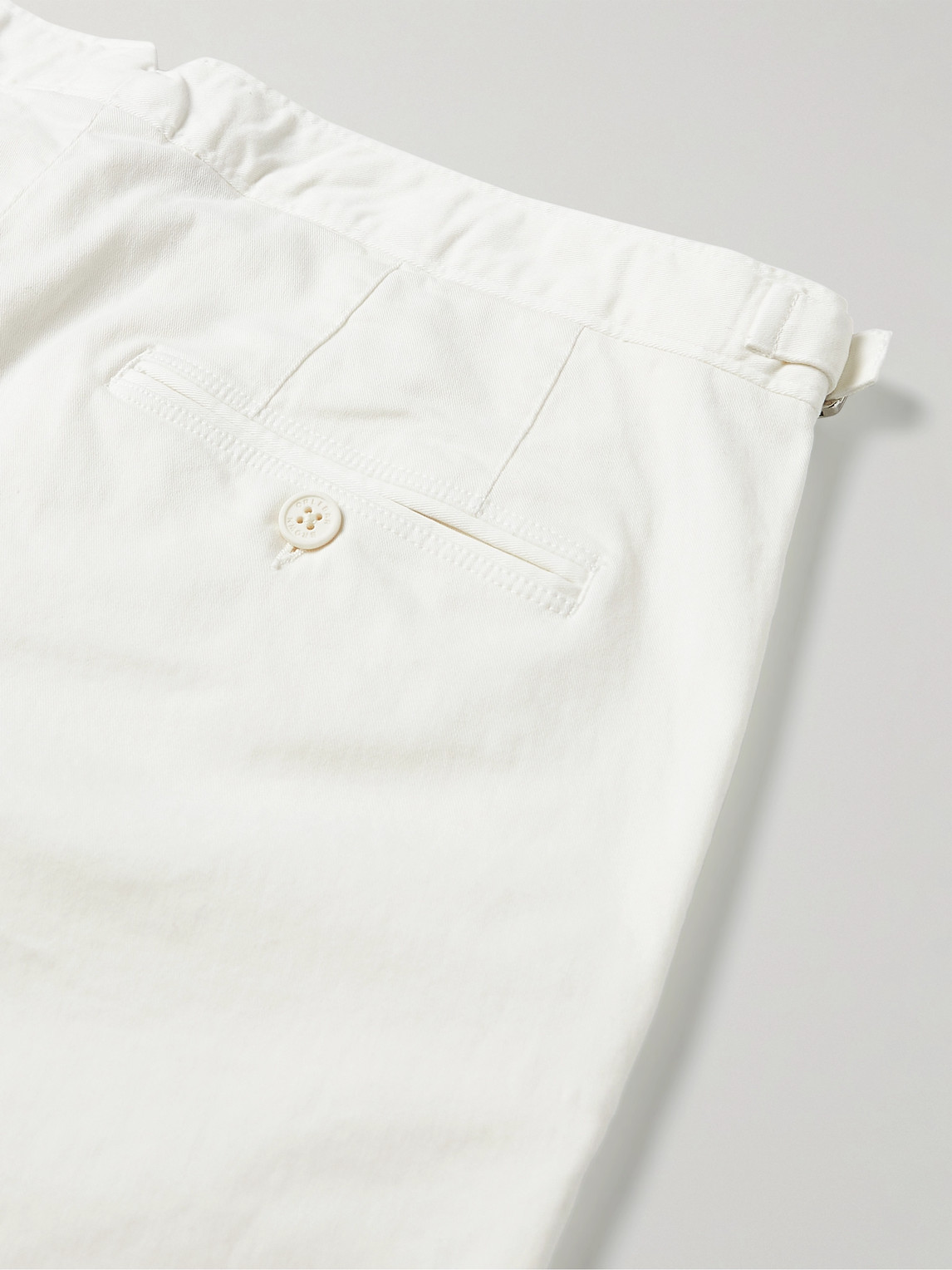 Fallon Straight-Leg Cotton-Blend Twill Trousers
