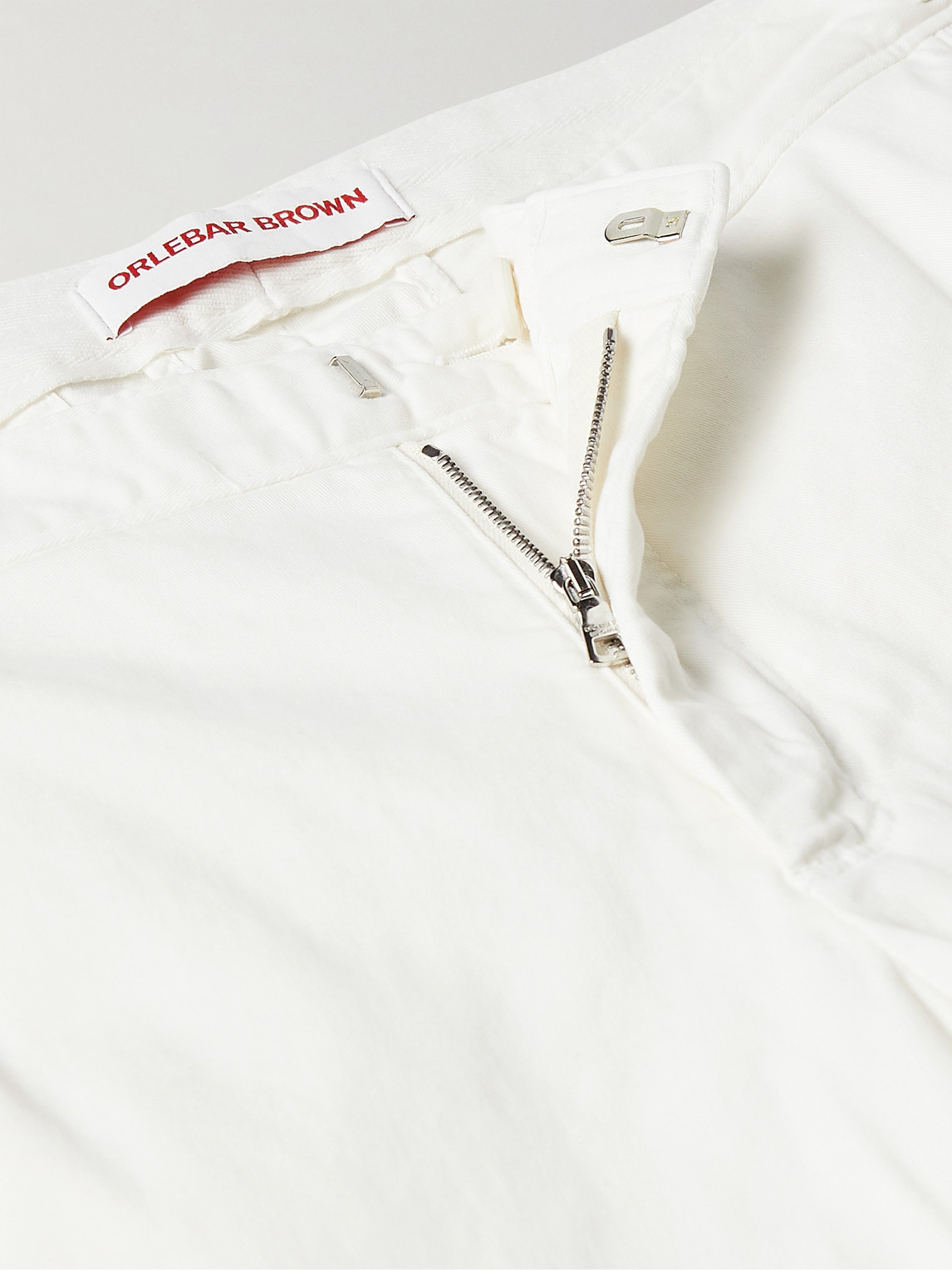Fallon Straight-Leg Cotton-Blend Twill Trousers