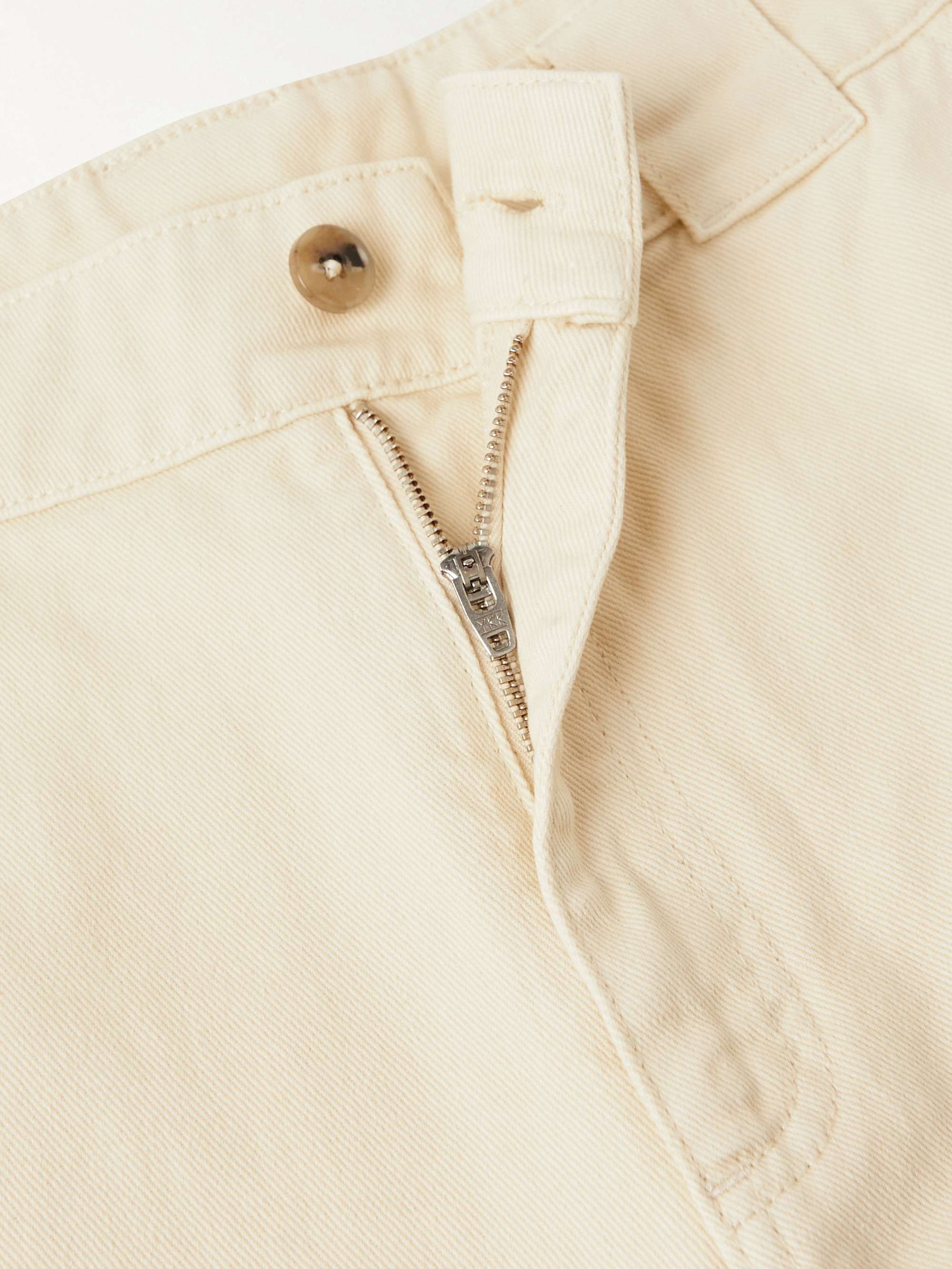 NINETY PERCENT Straight-Leg Cotton-Twill Chinos