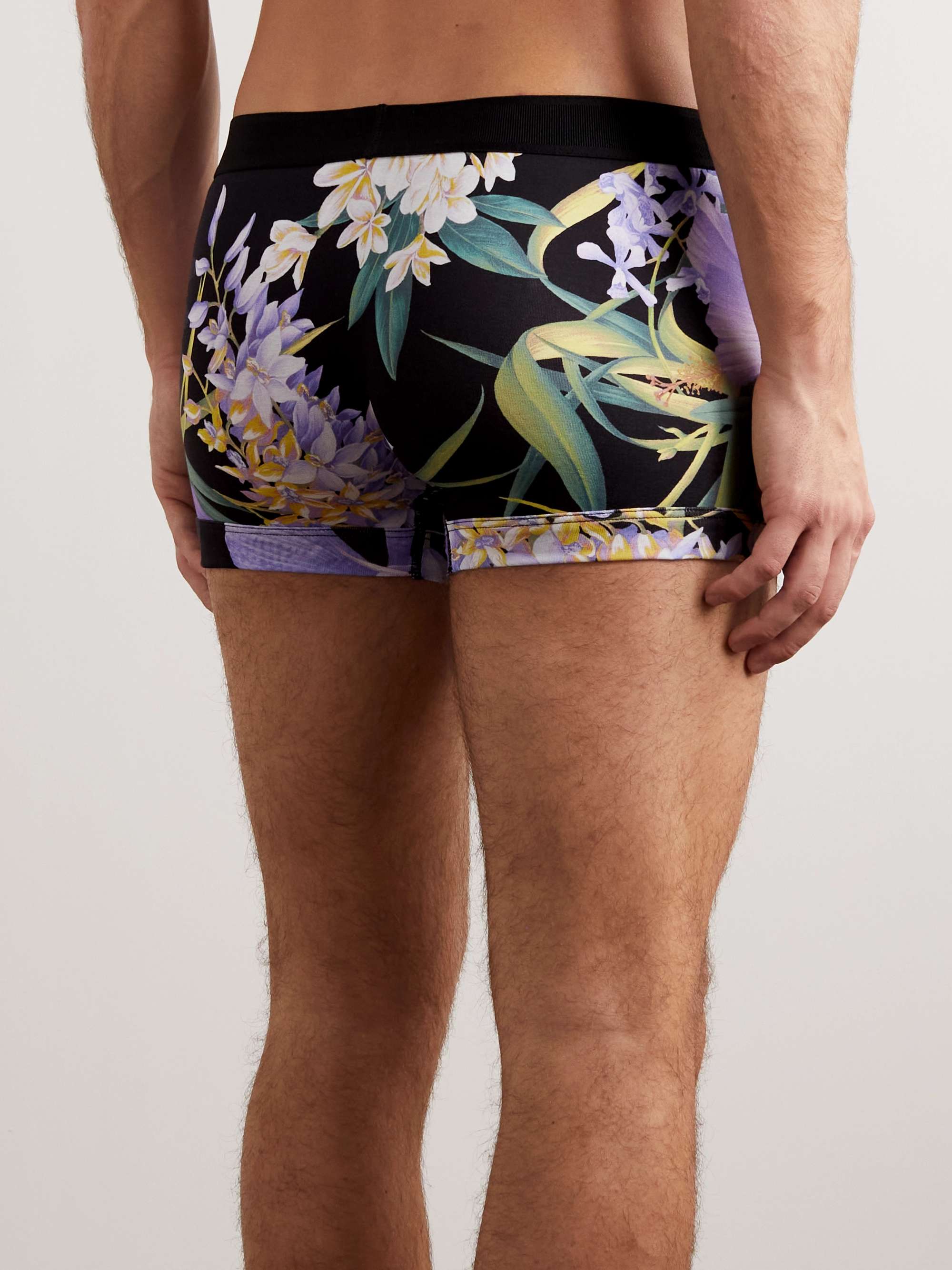 TOM FORD Floral-Print Stretch-Cotton Jersey Briefs
