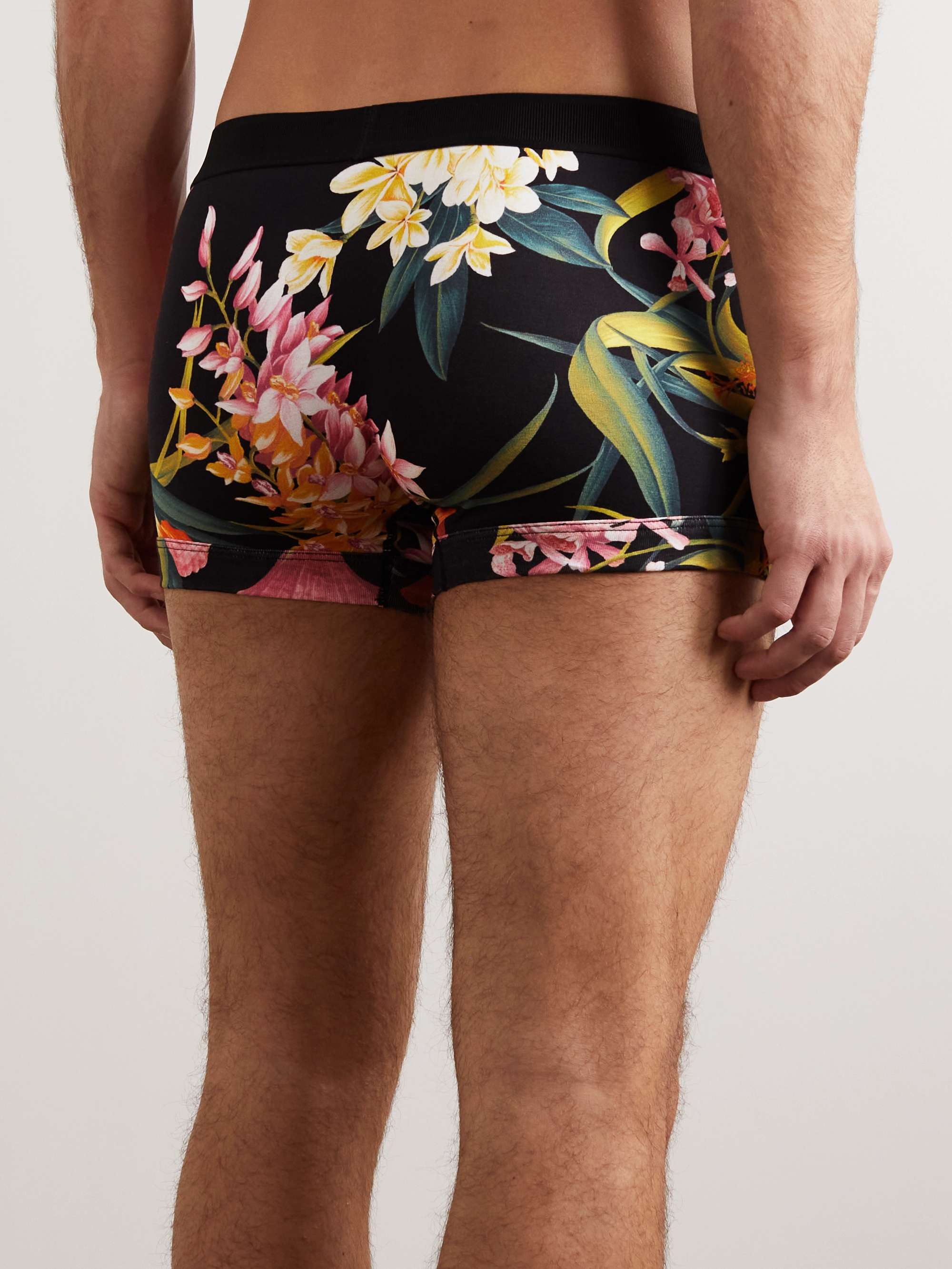TOM FORD Floral-Print Stretch-Cotton Jersey Briefs