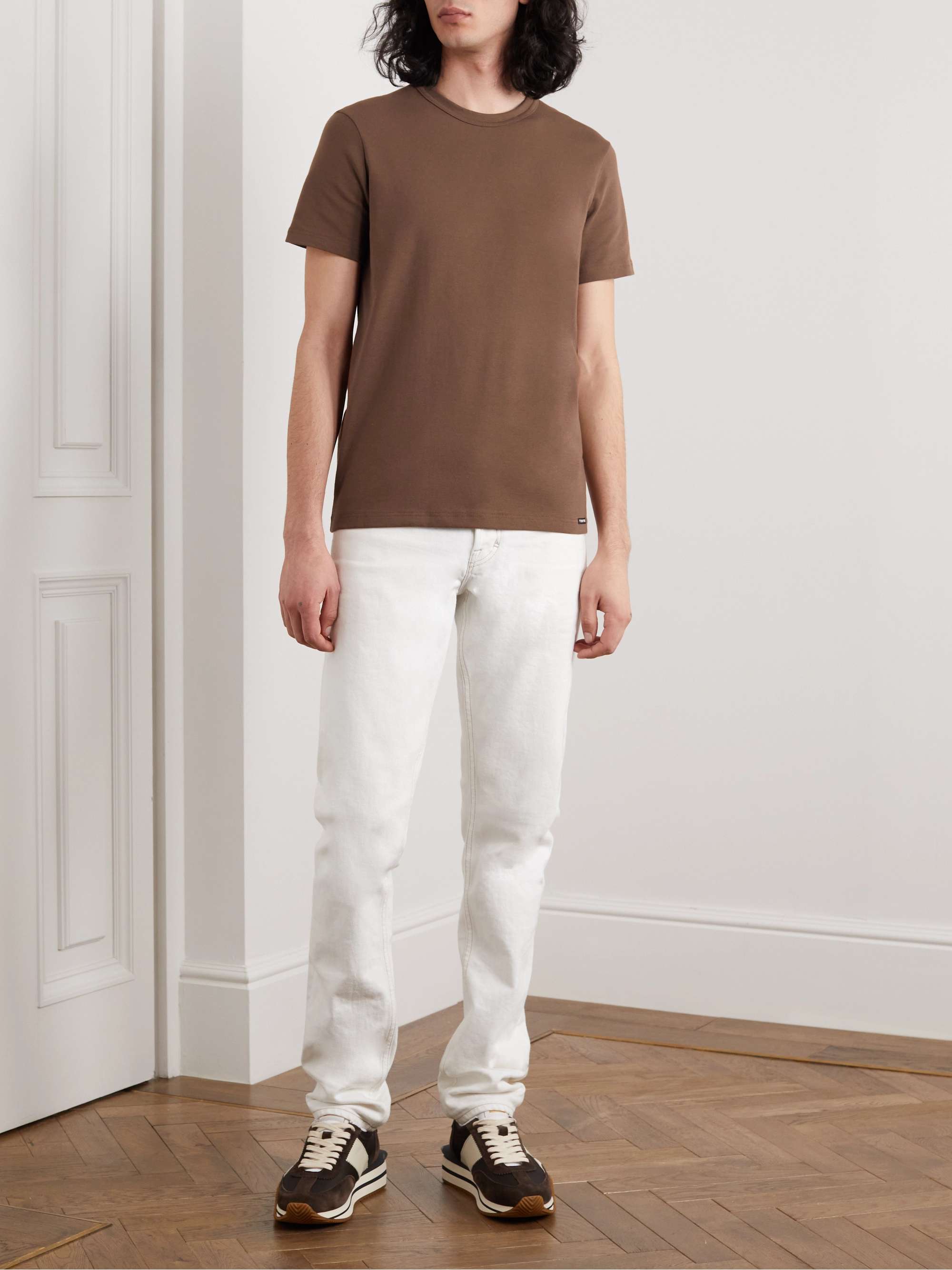 TOM FORD Slim-Fit Stretch-Cotton Jersey T-Shirt