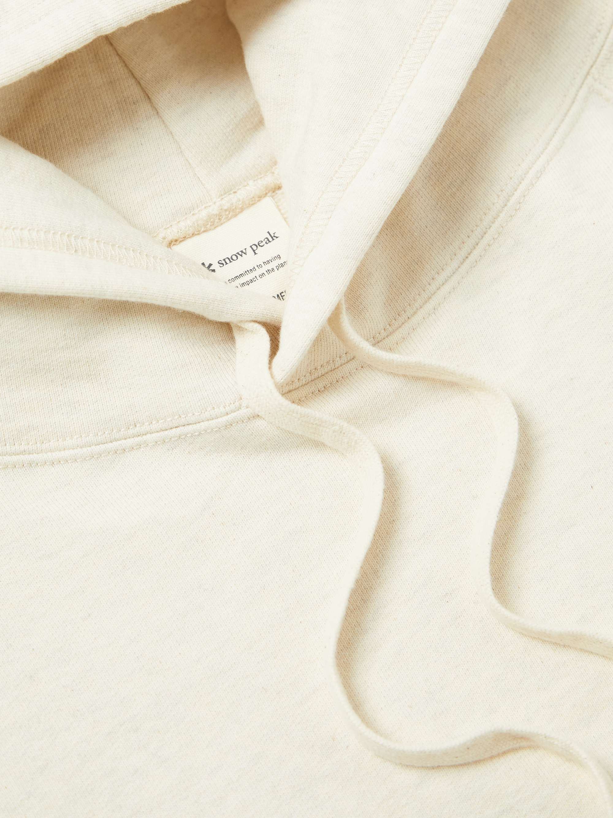 SNOW PEAK Mélange Cotton-Jersey Hoodie