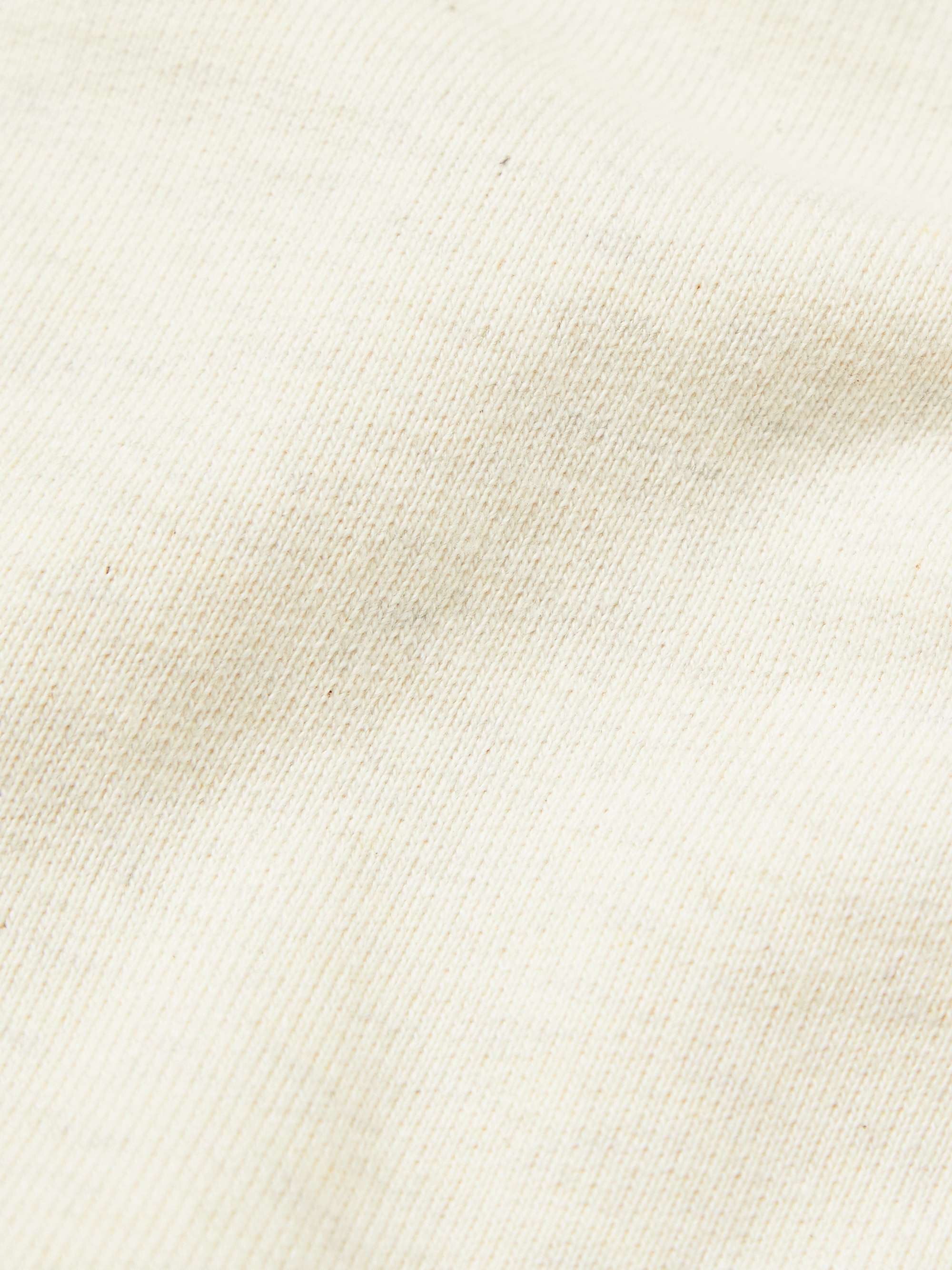 SNOW PEAK Mélange Cotton-Jersey Hoodie