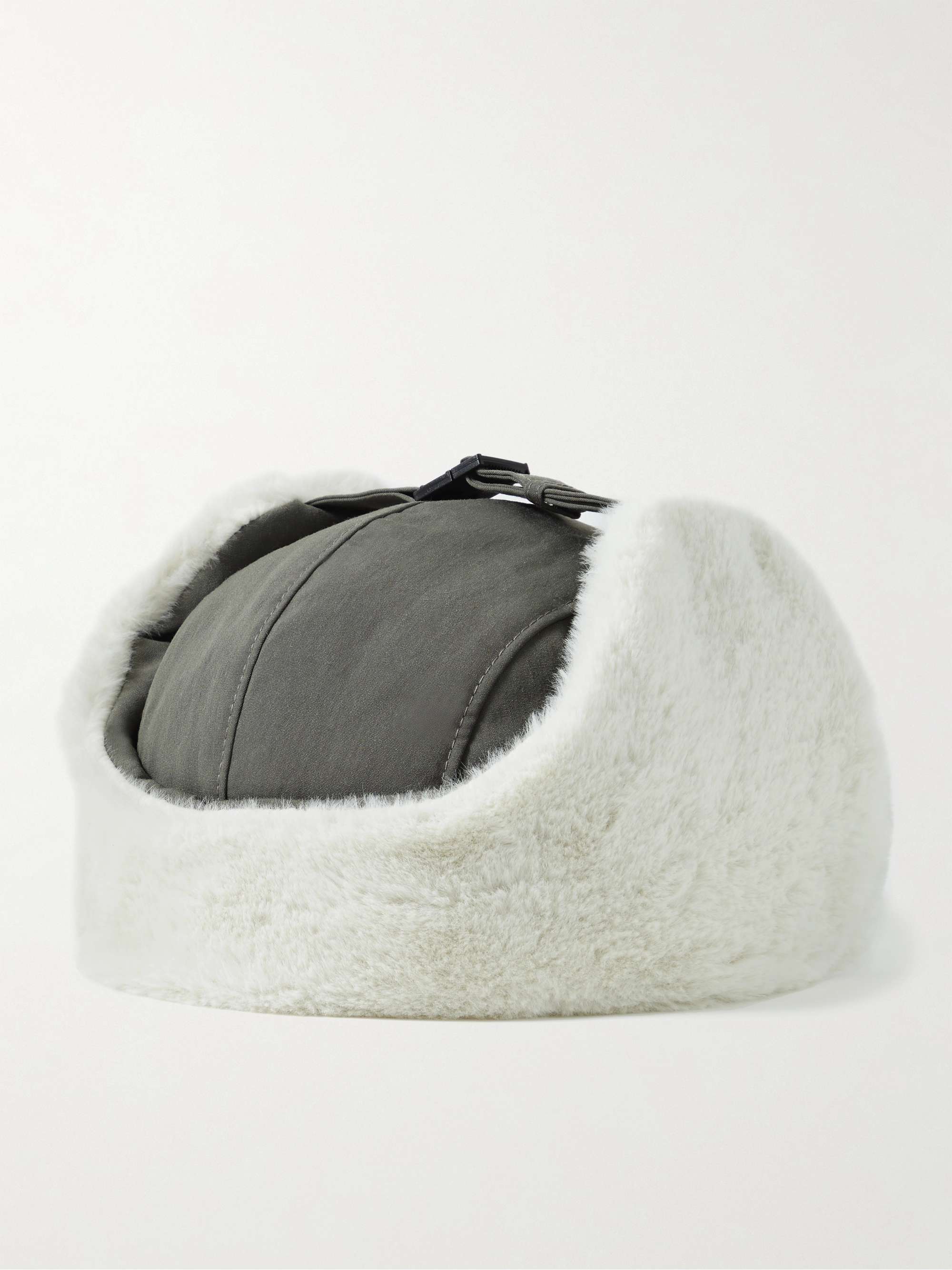 SNOW PEAK Takibi Faux Fur-Trimmed Aramid-Canvas Hat