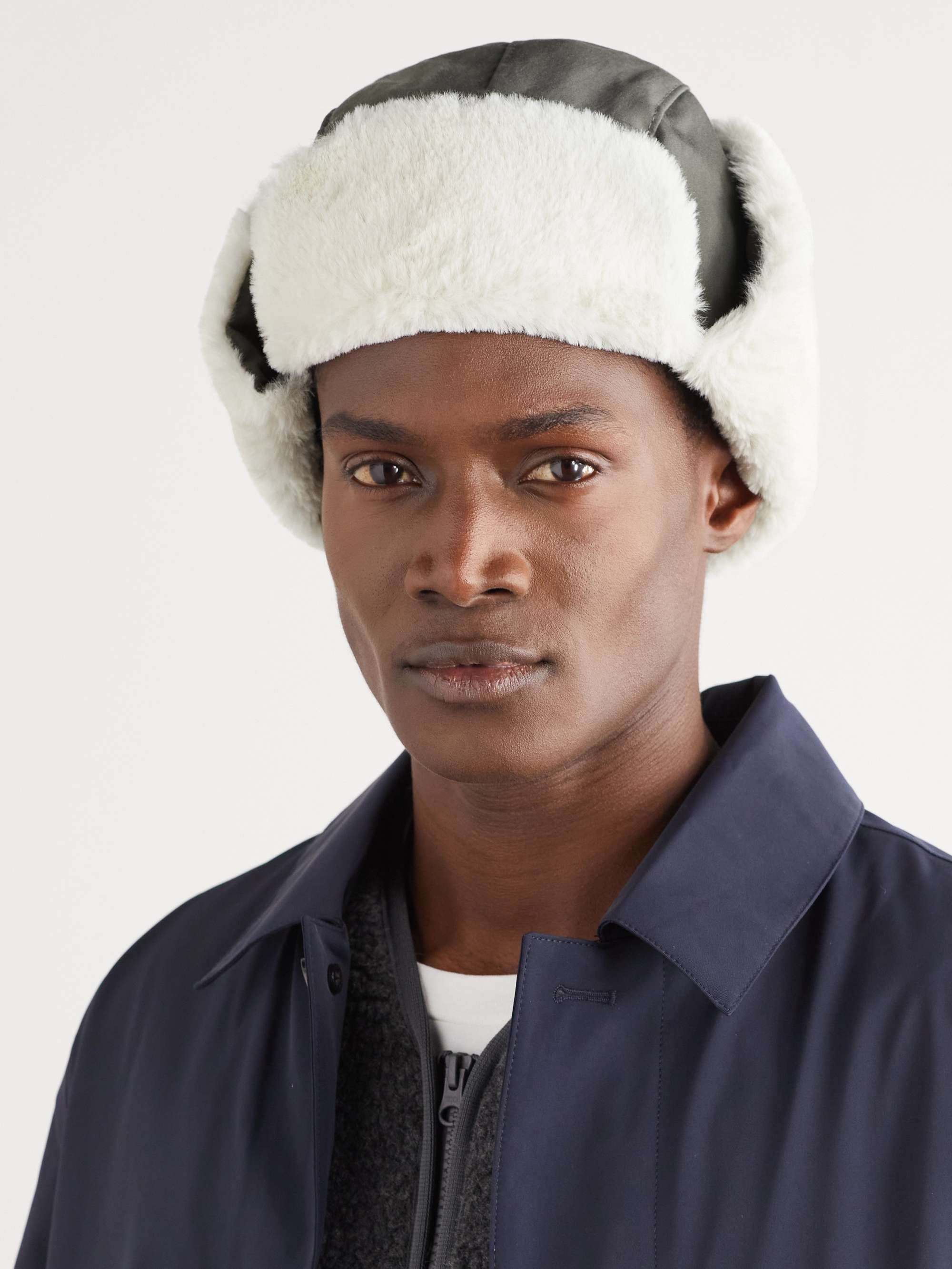 Takibi Faux Fur-Trimmed Aramid-Canvas Hat