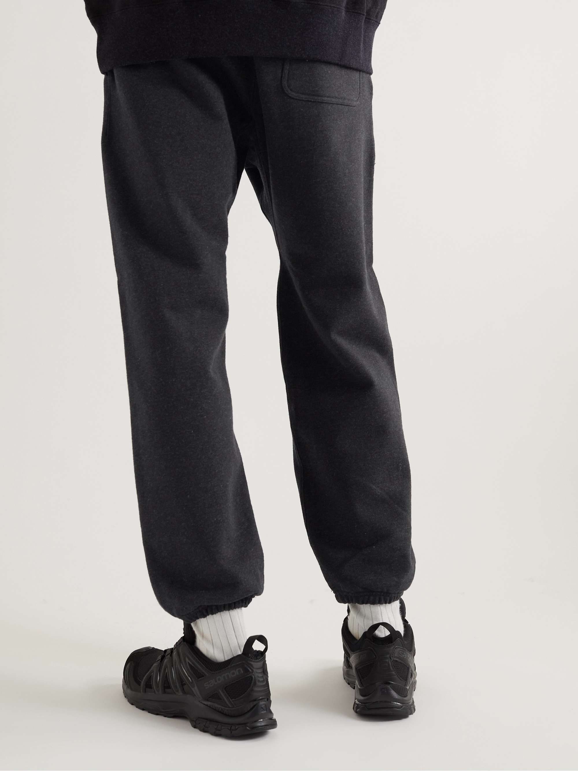 SNOW PEAK Tapered Mélange Cotton-Jersey Sweatpants for Men | MR PORTER