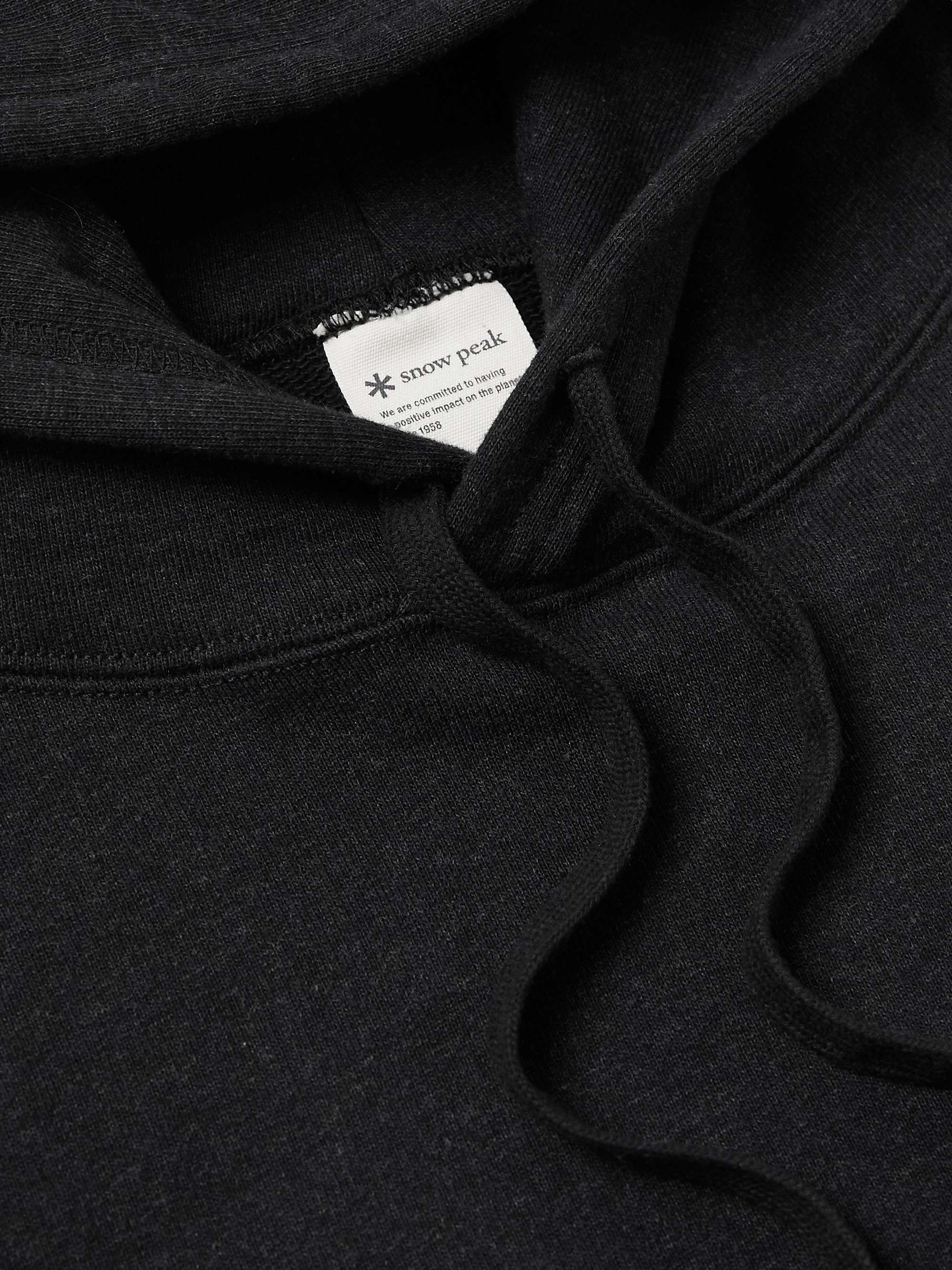 SNOW PEAK Mélange Cotton-Jersey Hoodie