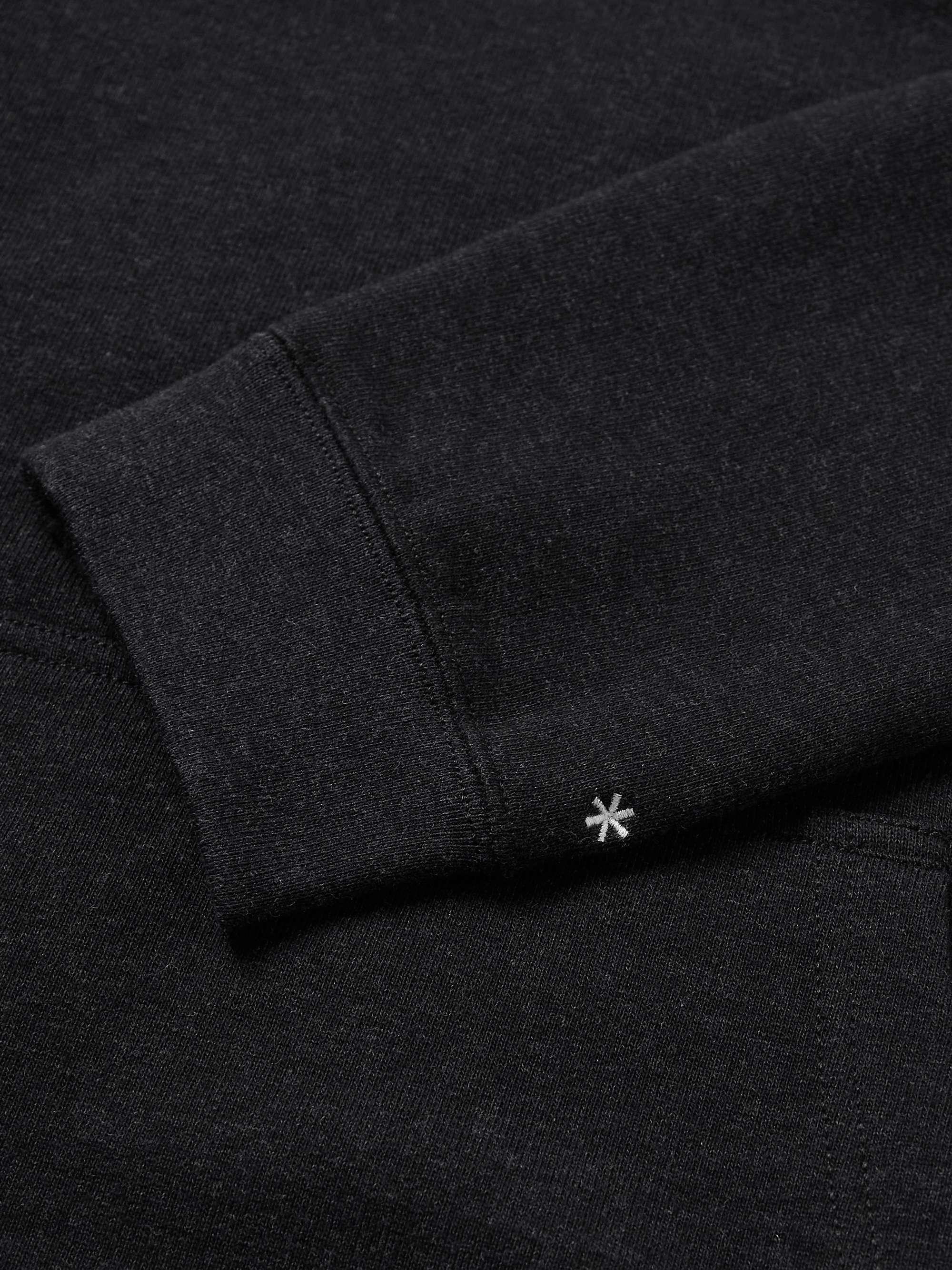 SNOW PEAK Mélange Cotton-Jersey Hoodie