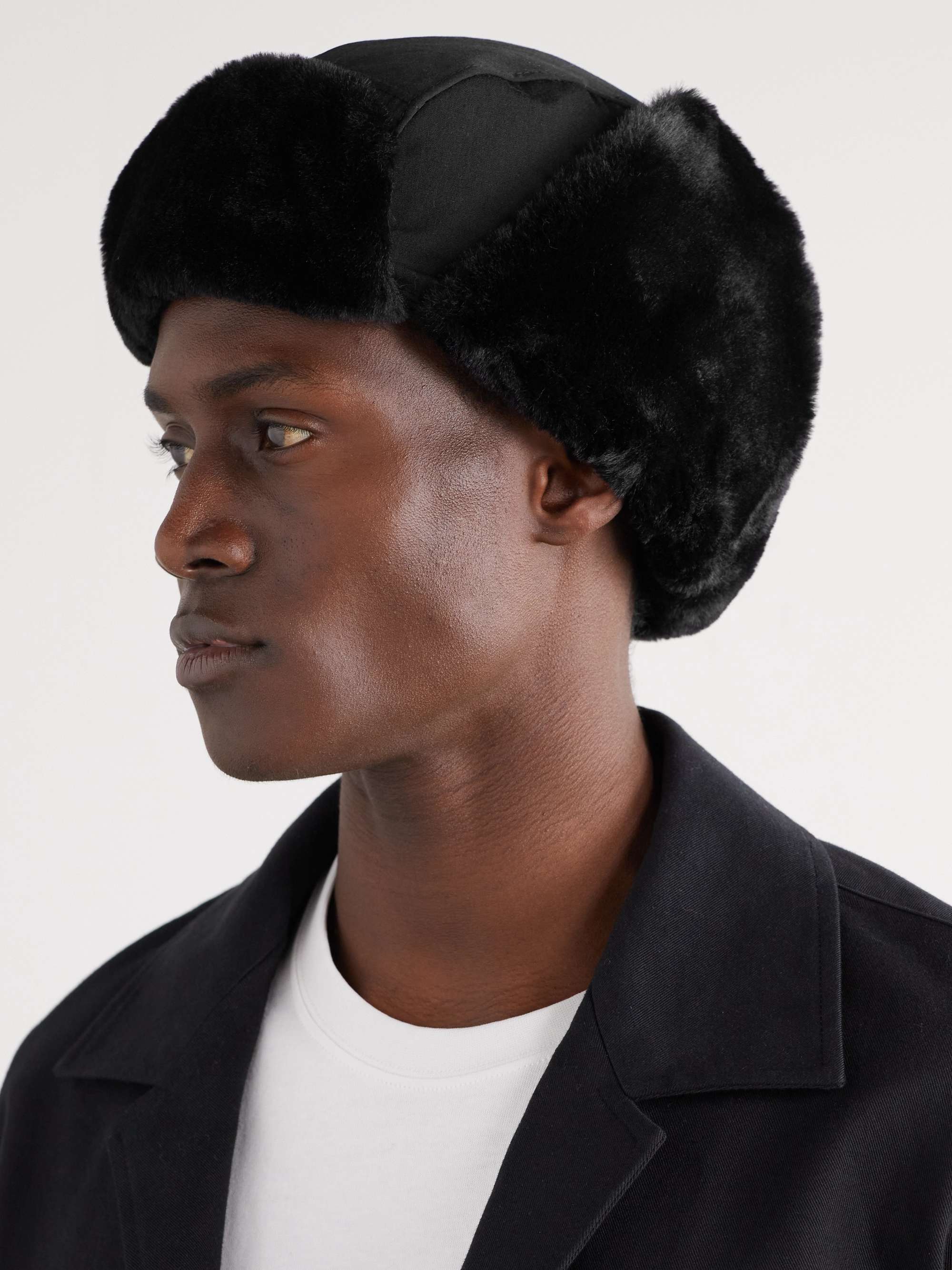 Takibi Faux Fur-Trimmed Aramid-Canvas Hat