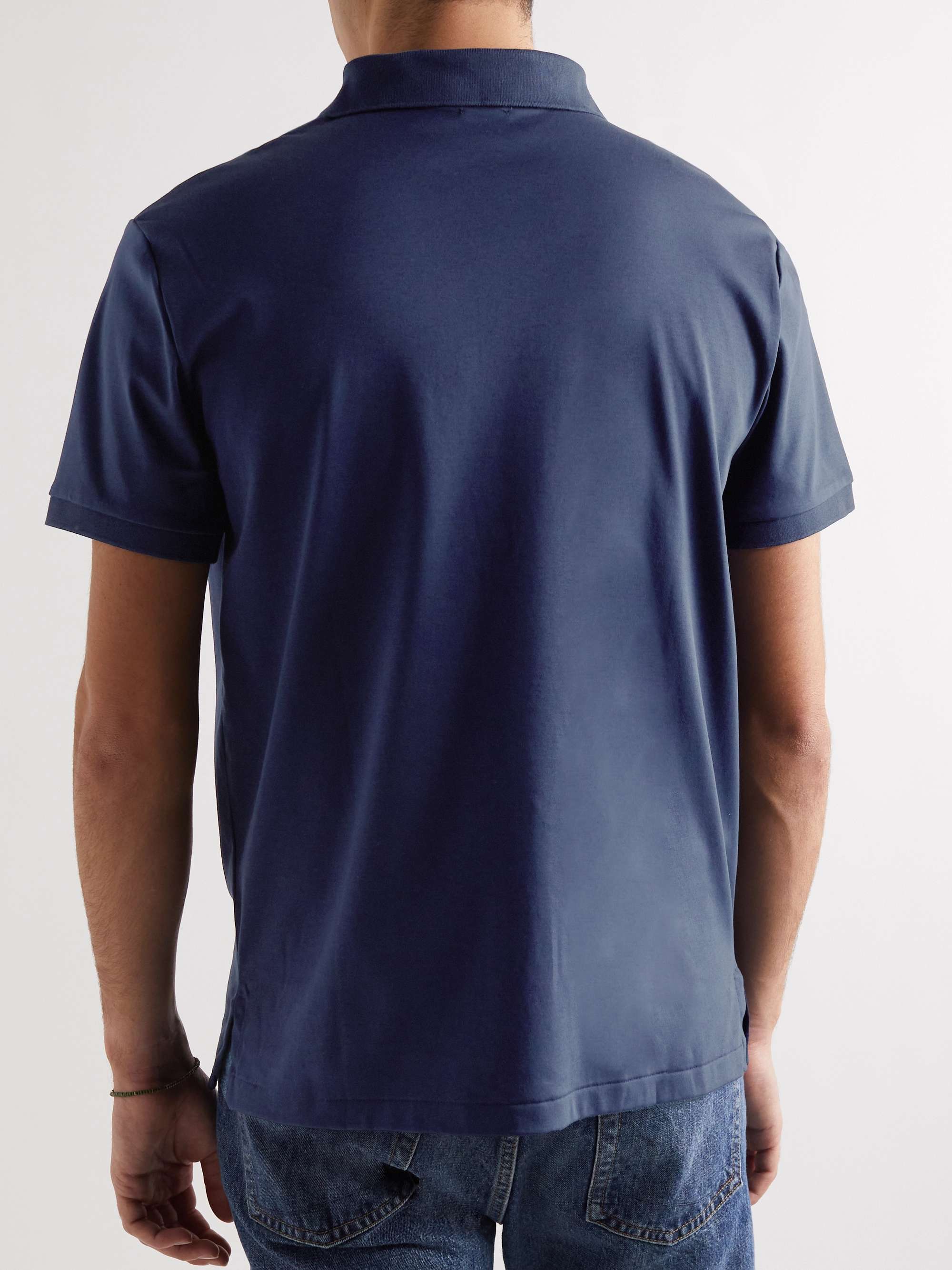 POLO RALPH LAUREN Logo-Embroidered Cotton-Jersey Polo Shirt